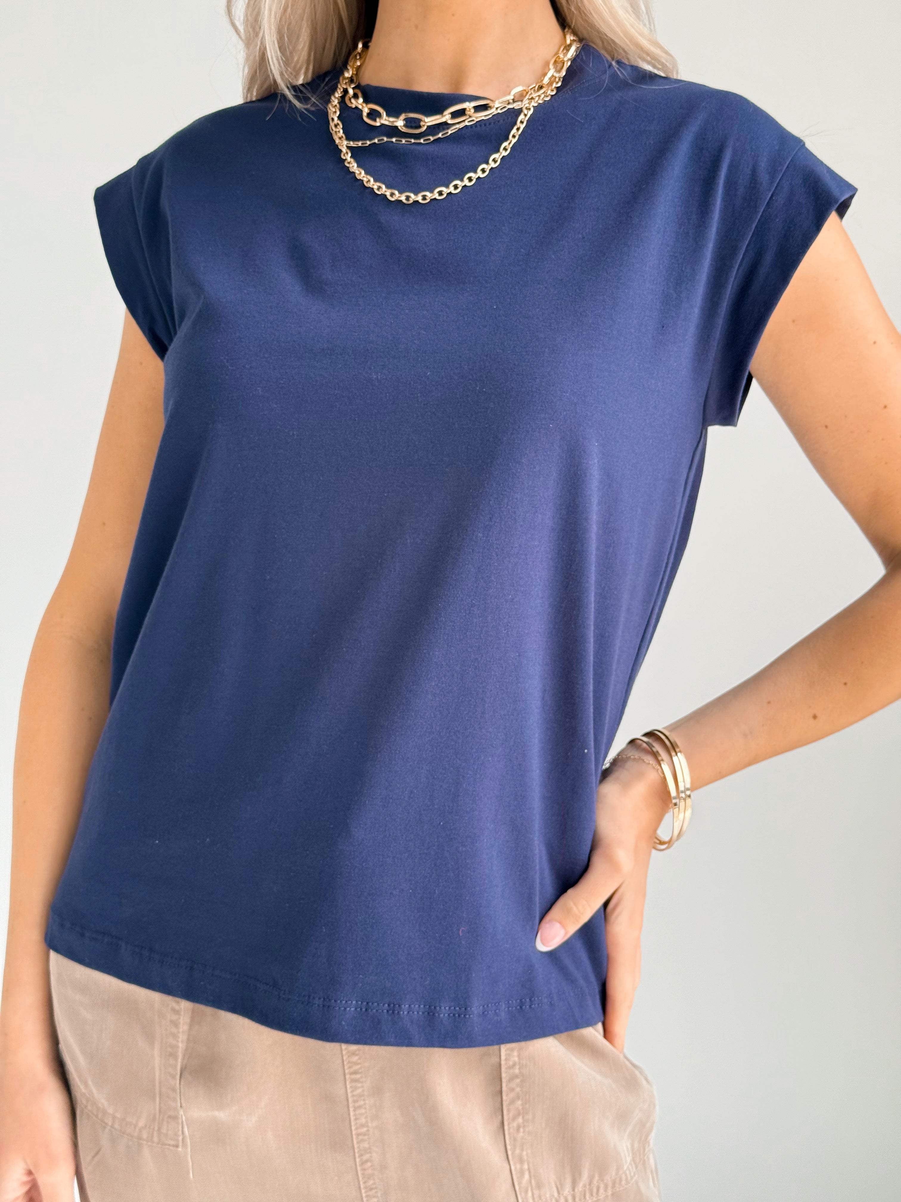Scout Tee - NAVY - willows clothing S/S SHIRT
