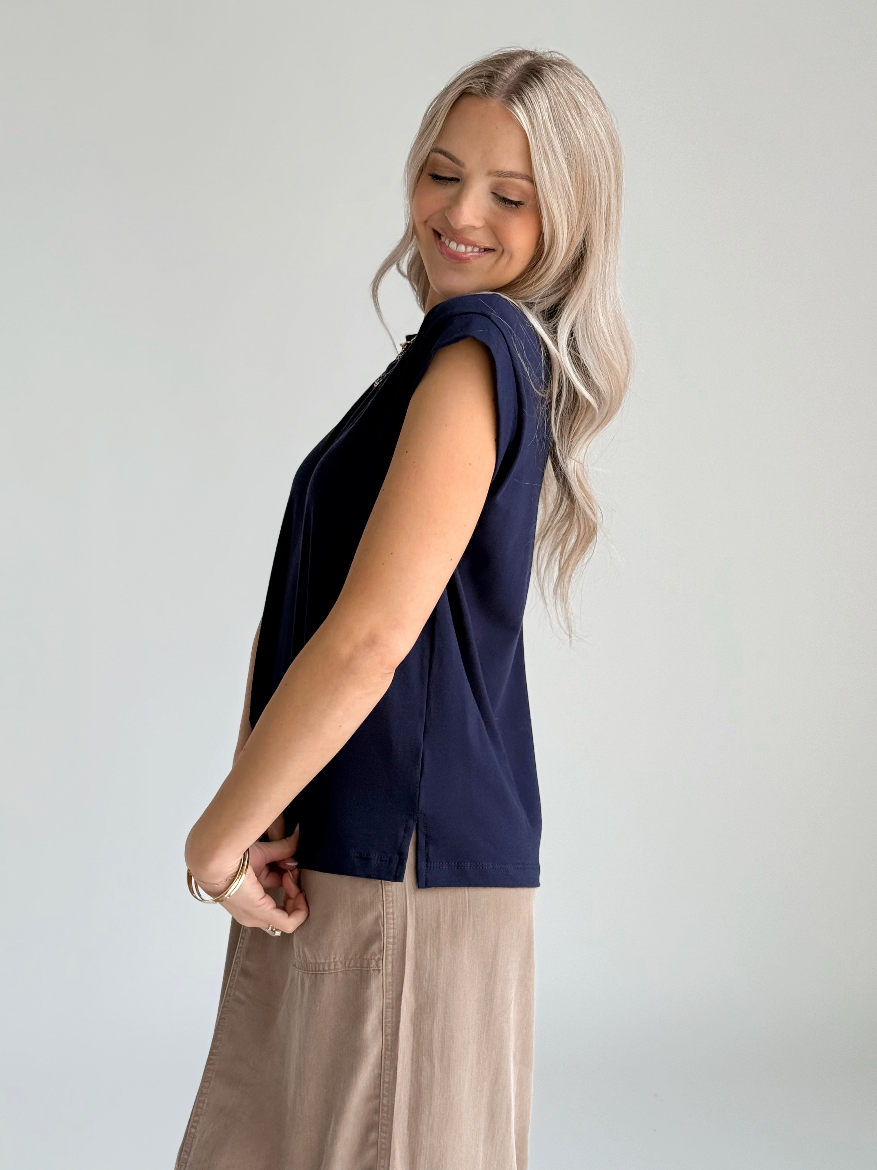 Scout Tee - NAVY - willows clothing S/S SHIRT