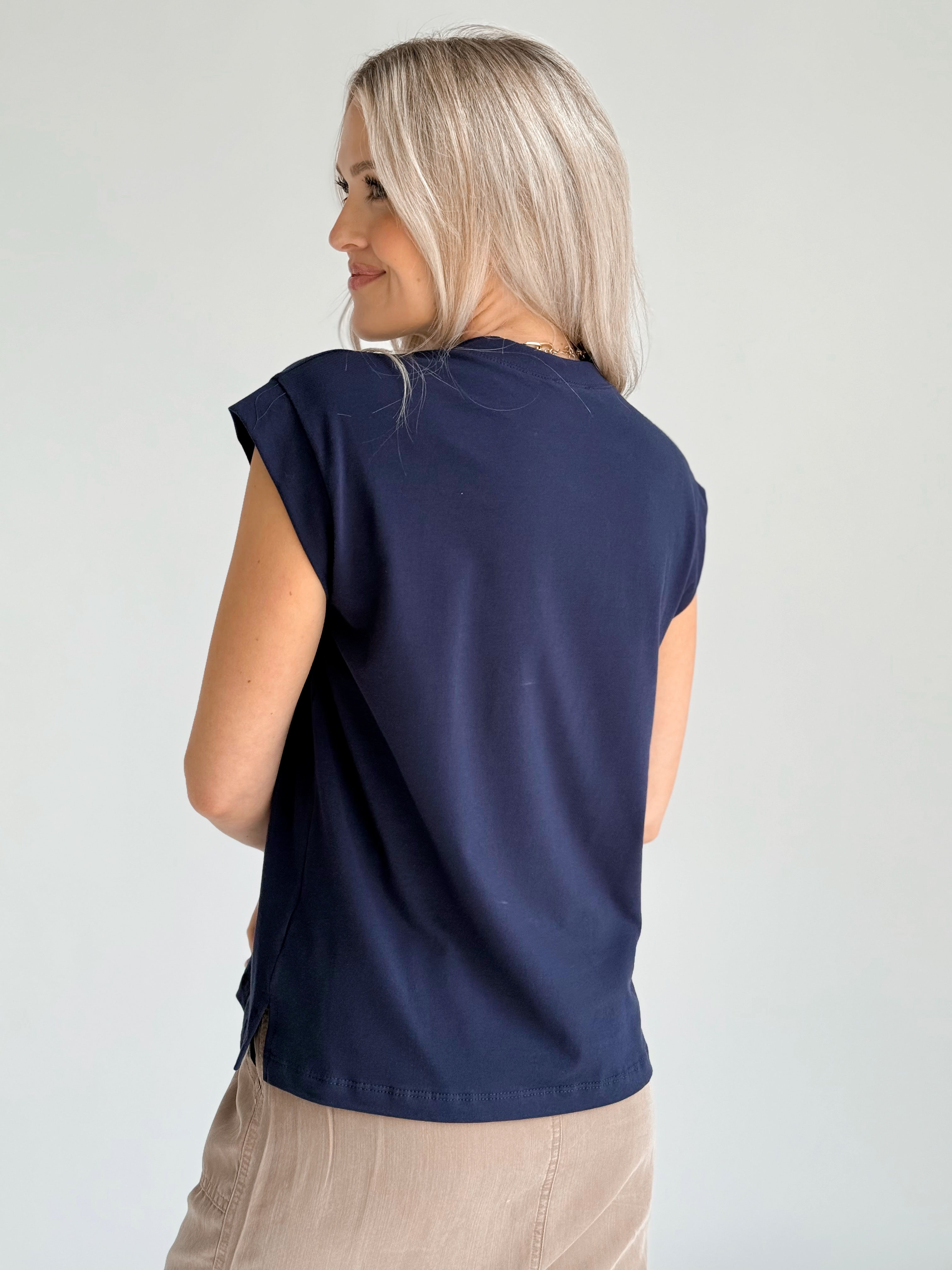 Scout Tee - NAVY - willows clothing S/S SHIRT
