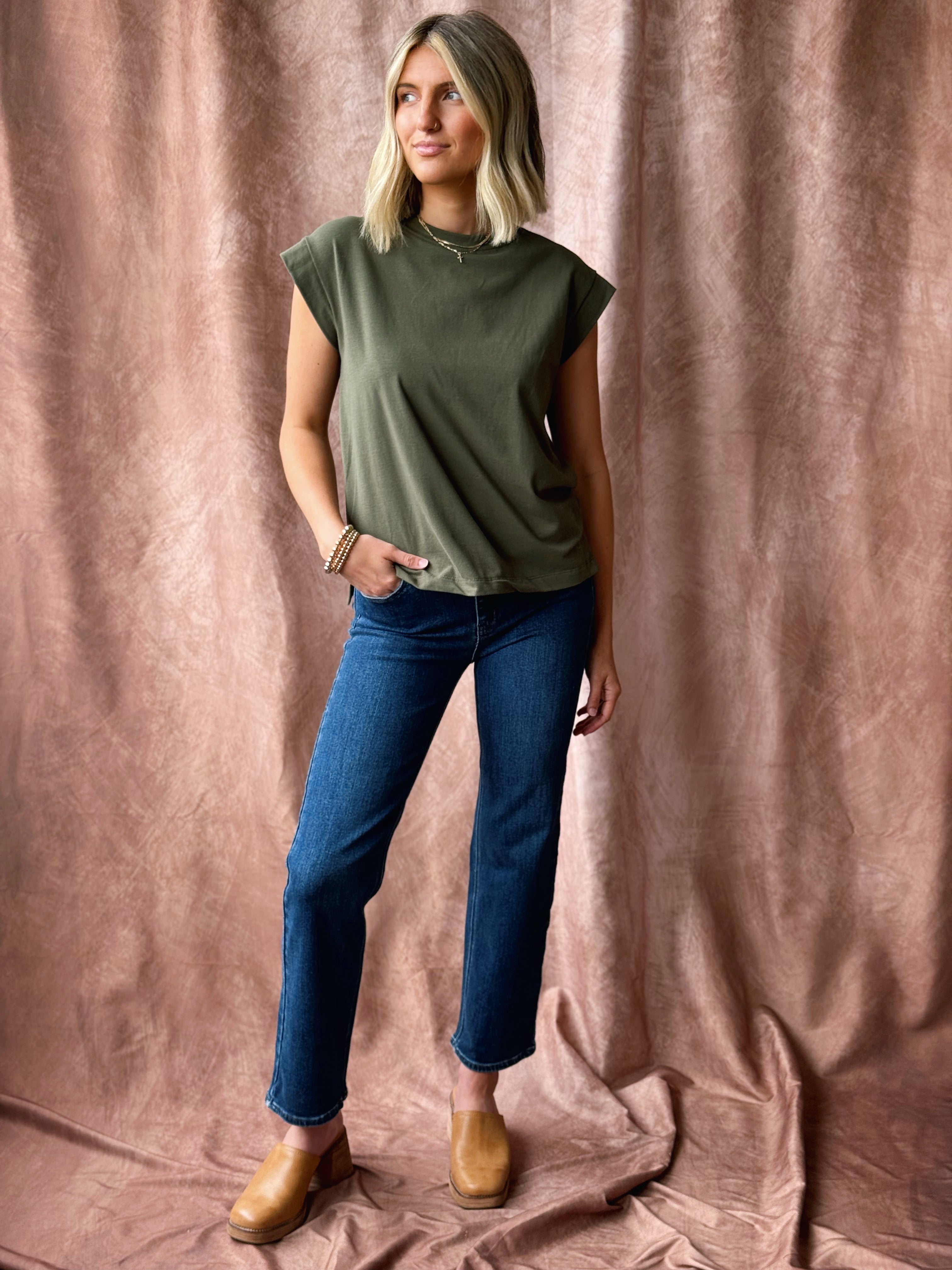 Scout Tee - REAL OLIVE - willows clothing S/S SHIRT