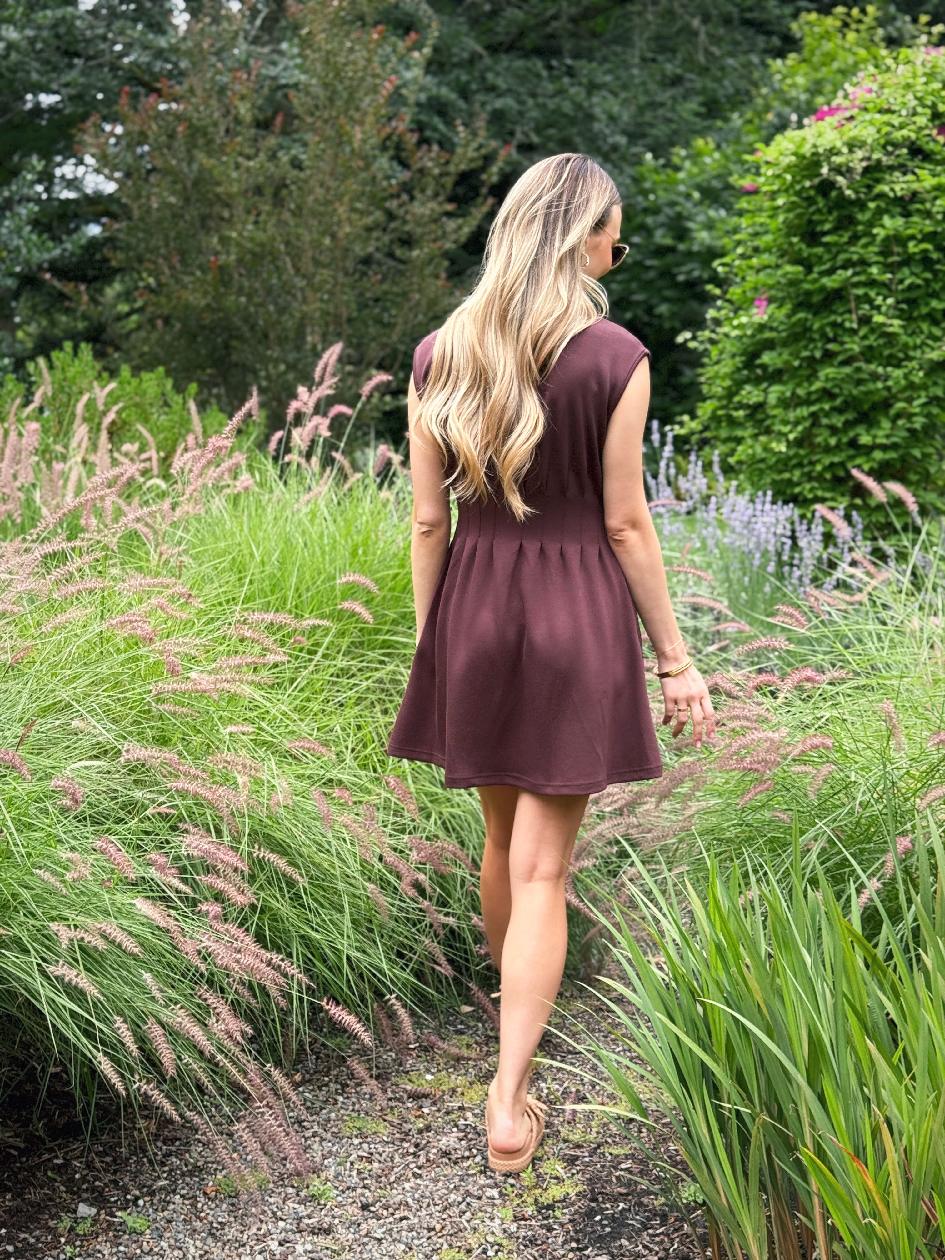 Selah Dress - BROWN - willows clothing SHORT DRESS