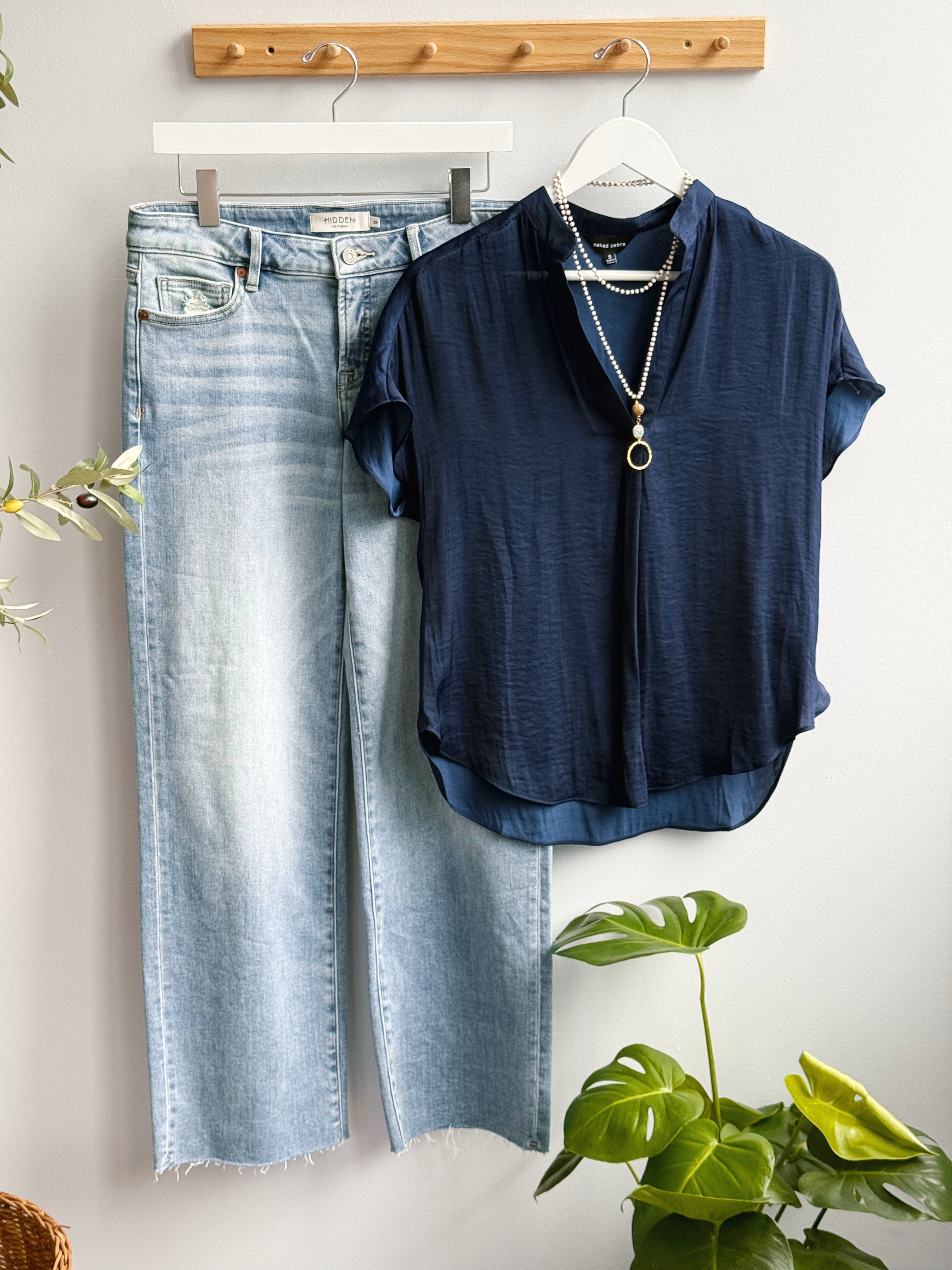 Serenity Blouse - NAVY - willows clothing BLOUSE