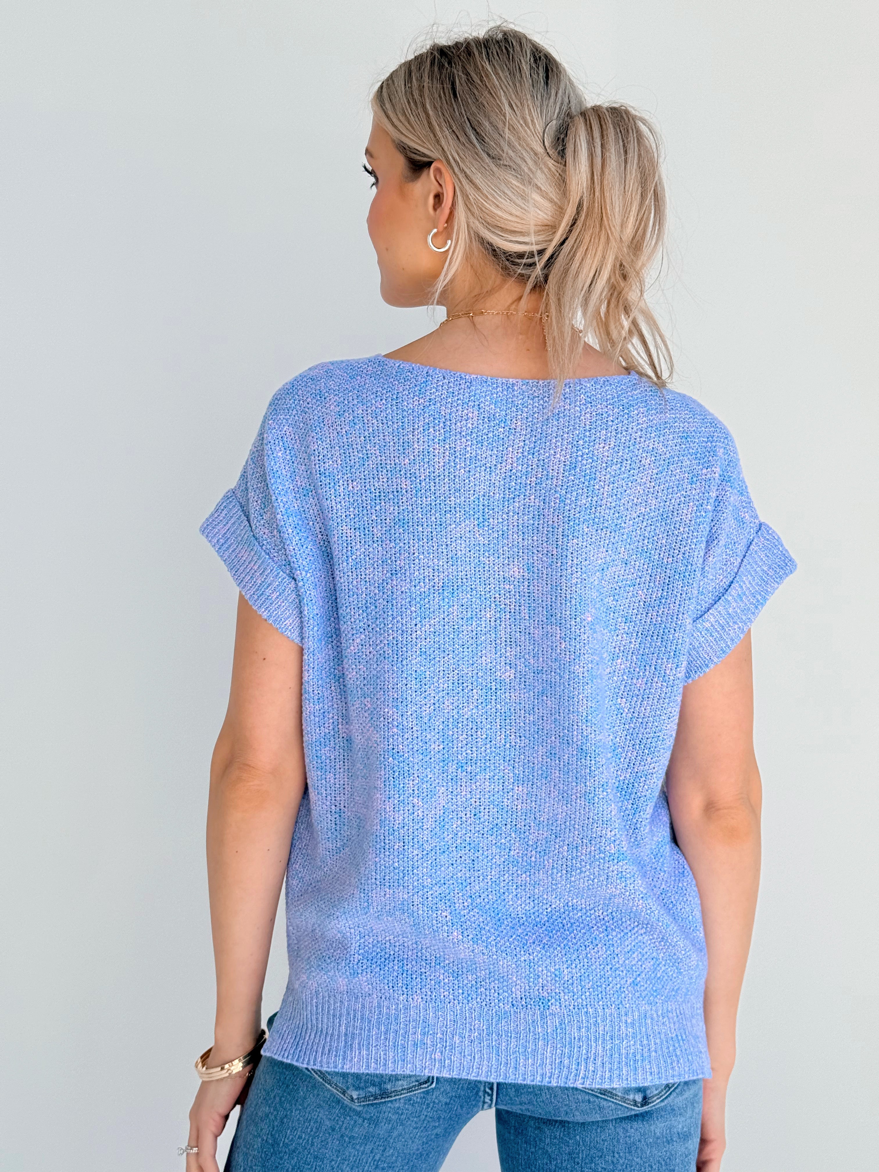 Shasta Sweater - PERIWINKLE - willows clothing SWEATER