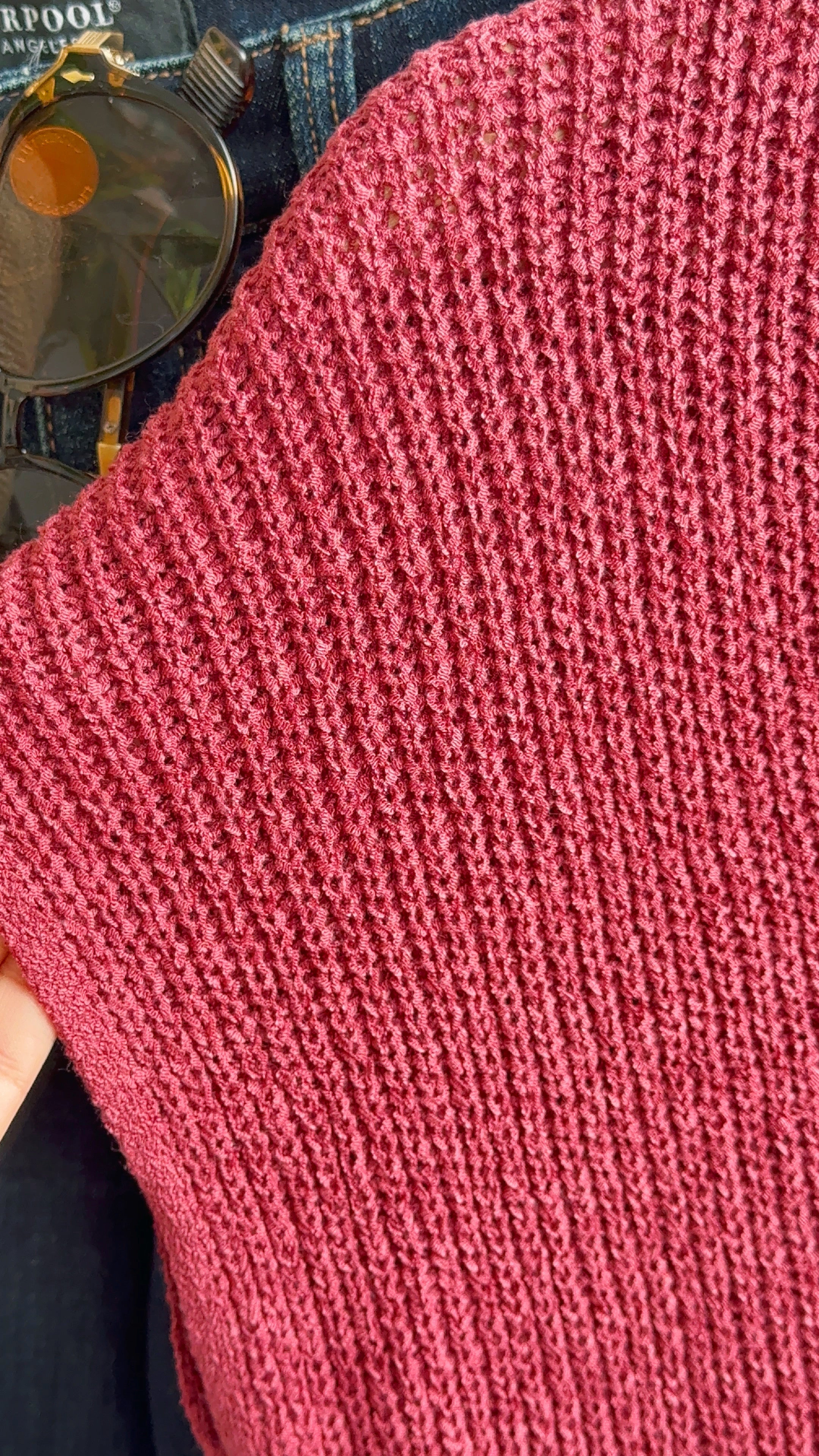 Sheena Sweater - BURGUNDY - willows clothing SWEATER