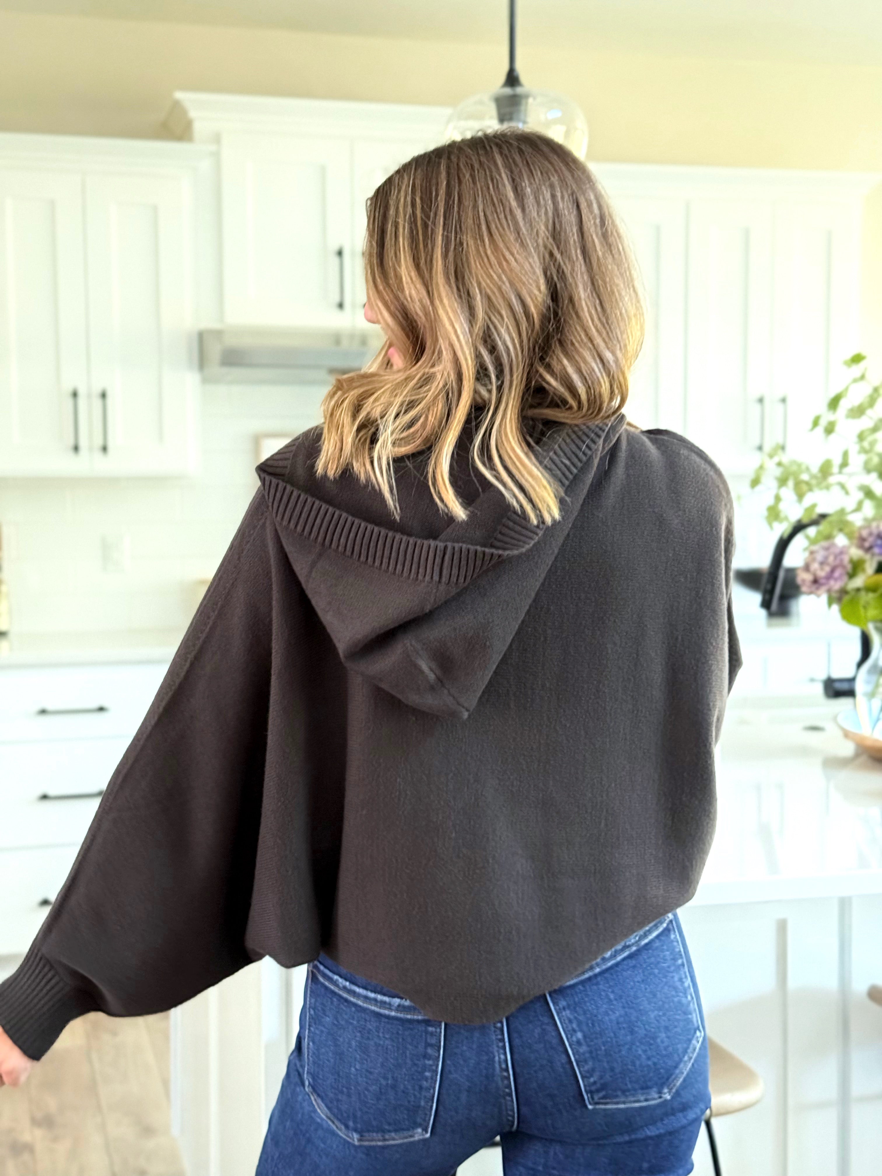 Shiloh Sweater - GUNMETAL - willows clothing SWEATER