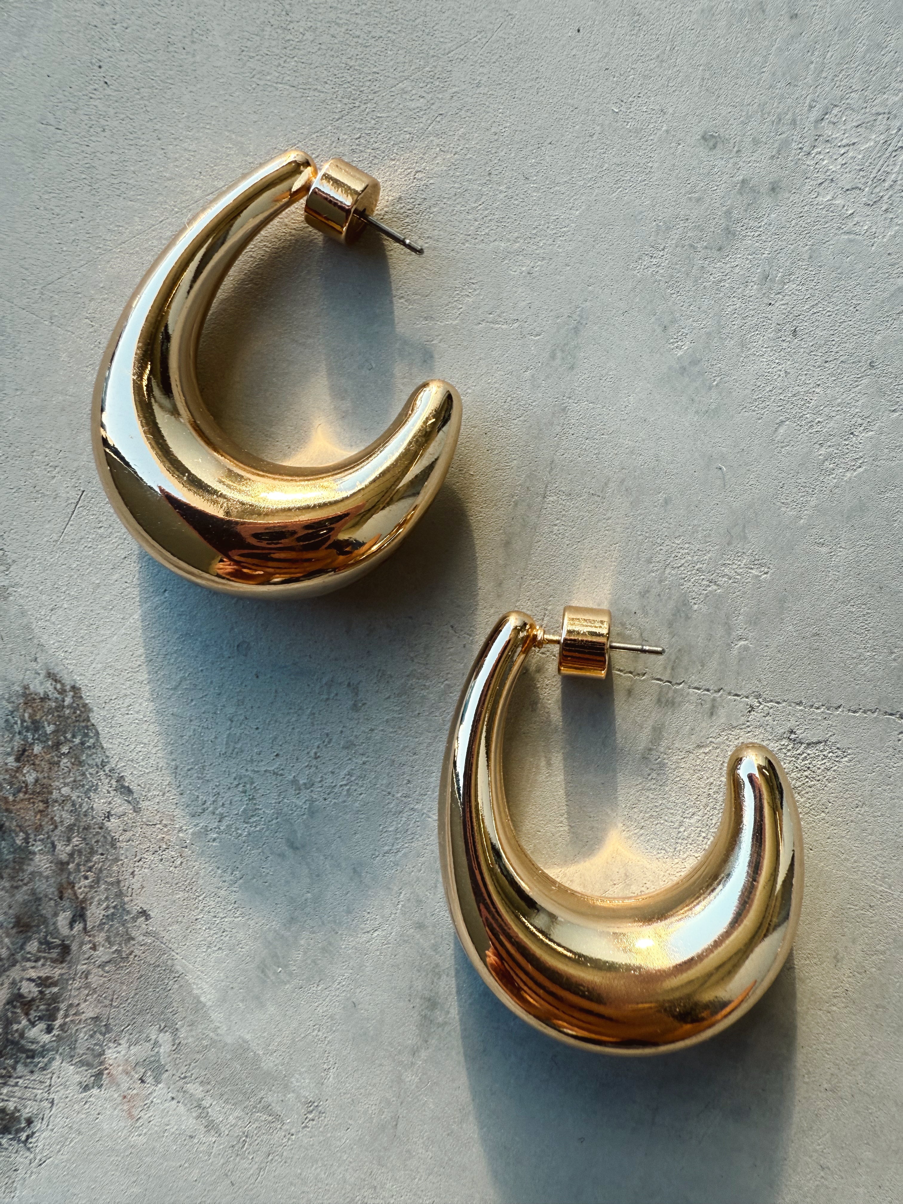 Simon Earrings - GOLD - willows clothing EARRINGS