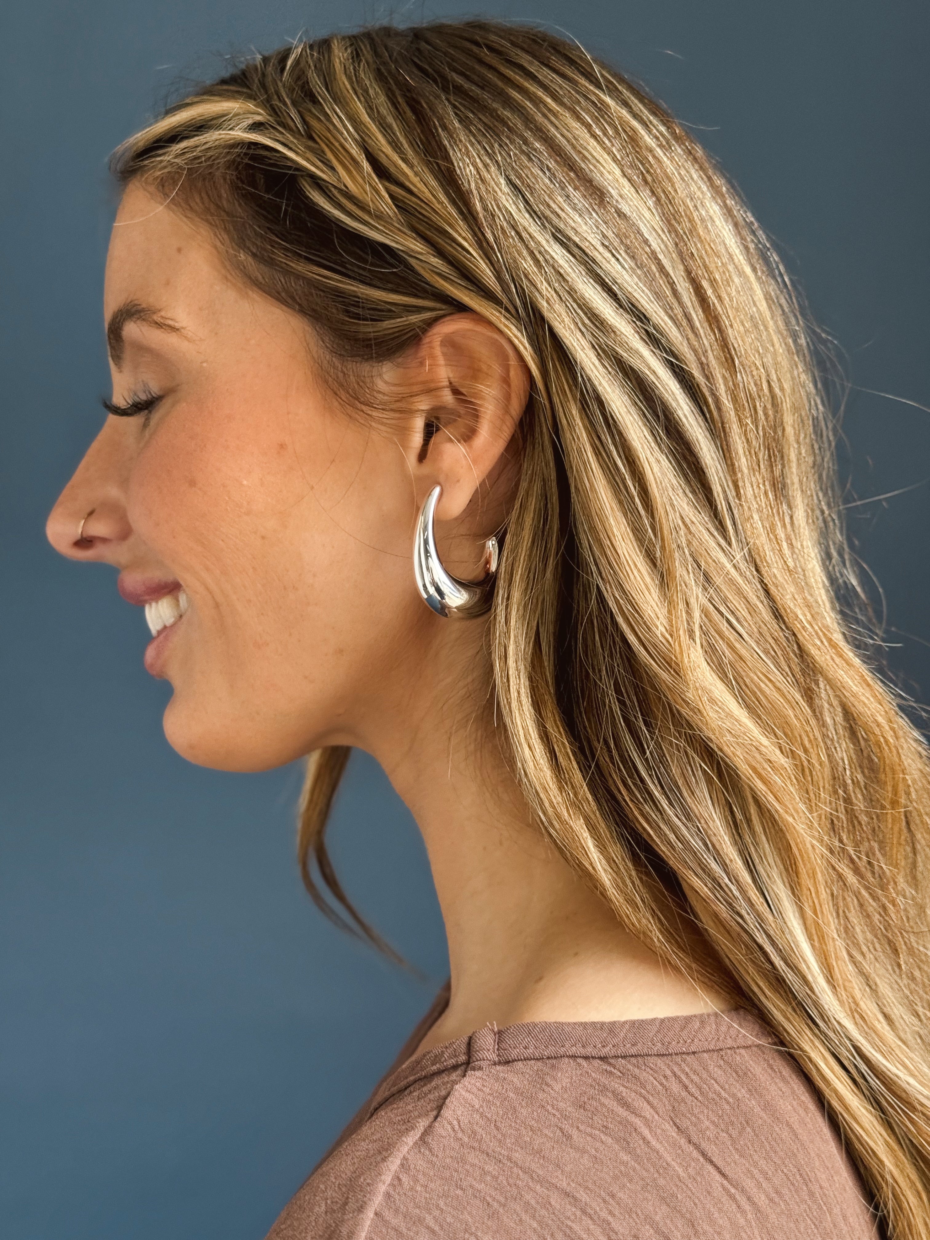 Simon Earrings - SILVER - willows clothing EARRINGS