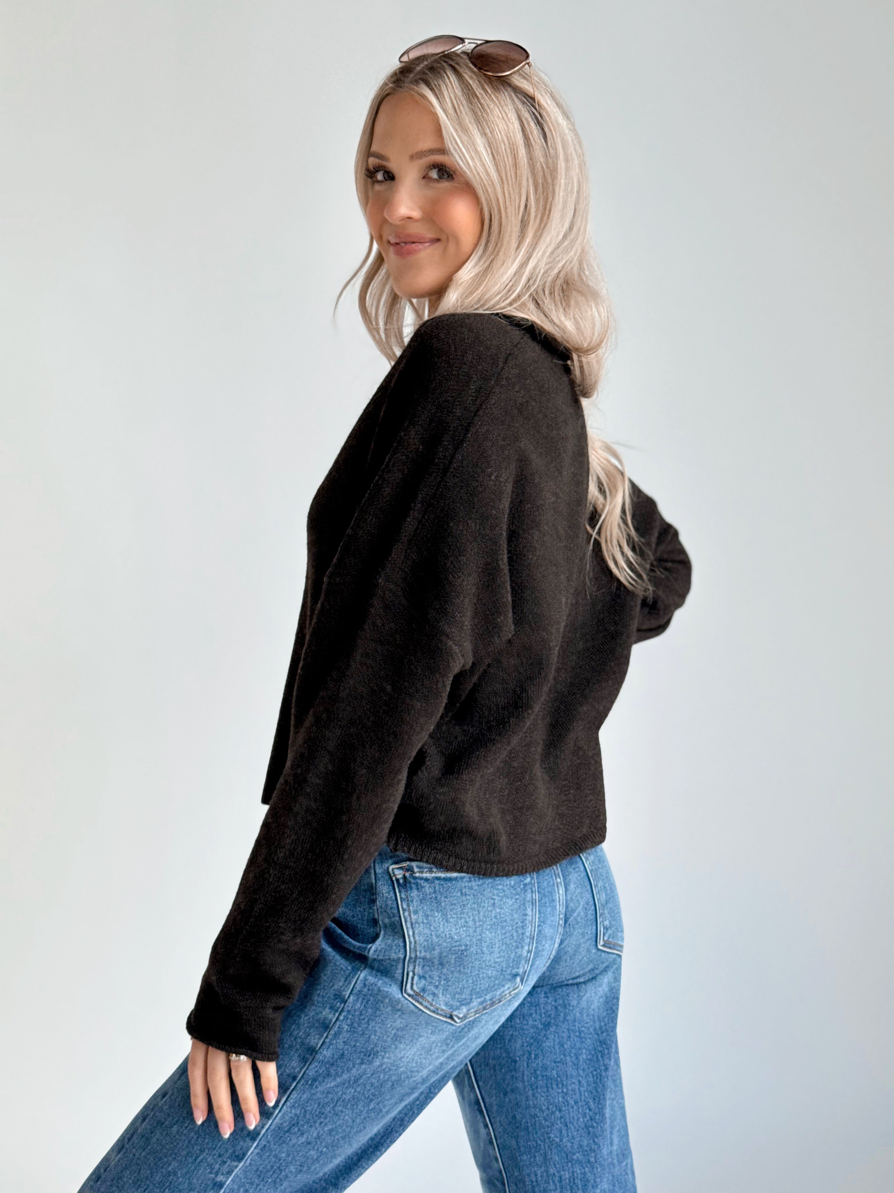 Simone Cardigan - CHOCOLATE - willows clothing Cardigan