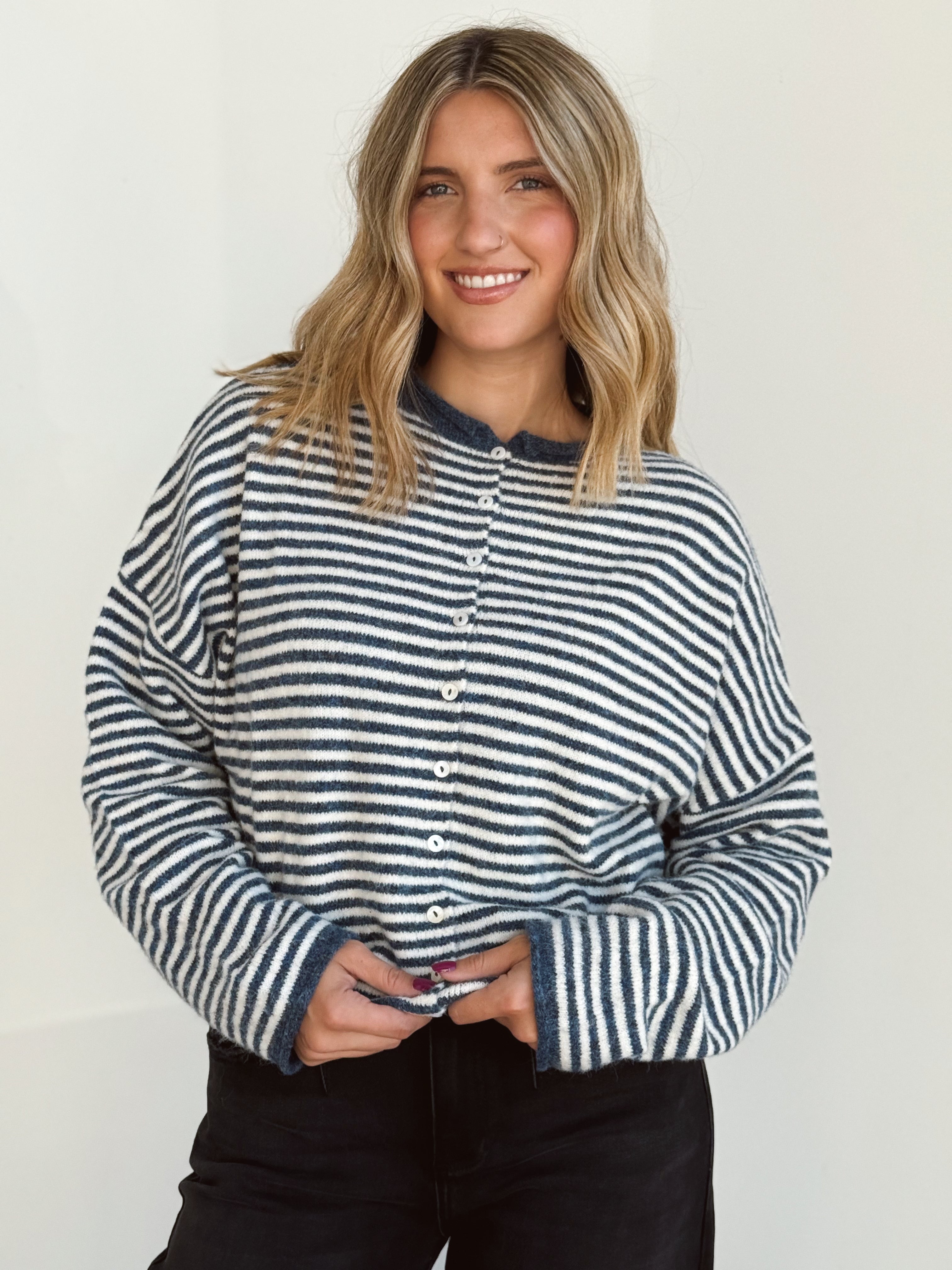 Simone Cardigan - DENIM - willows clothing Cardigan