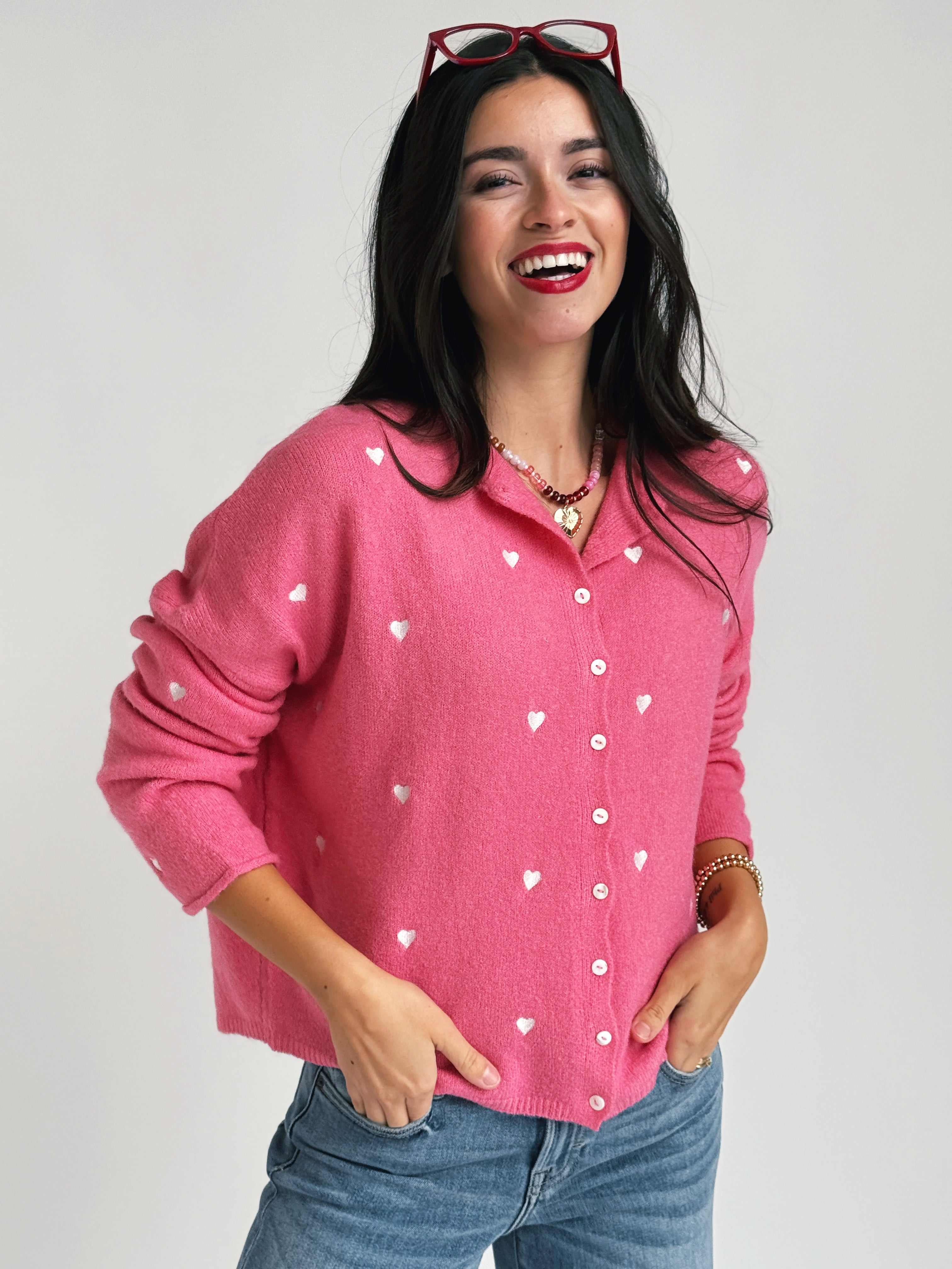 Simone Cardigan - ROSE - willows clothing Cardigan