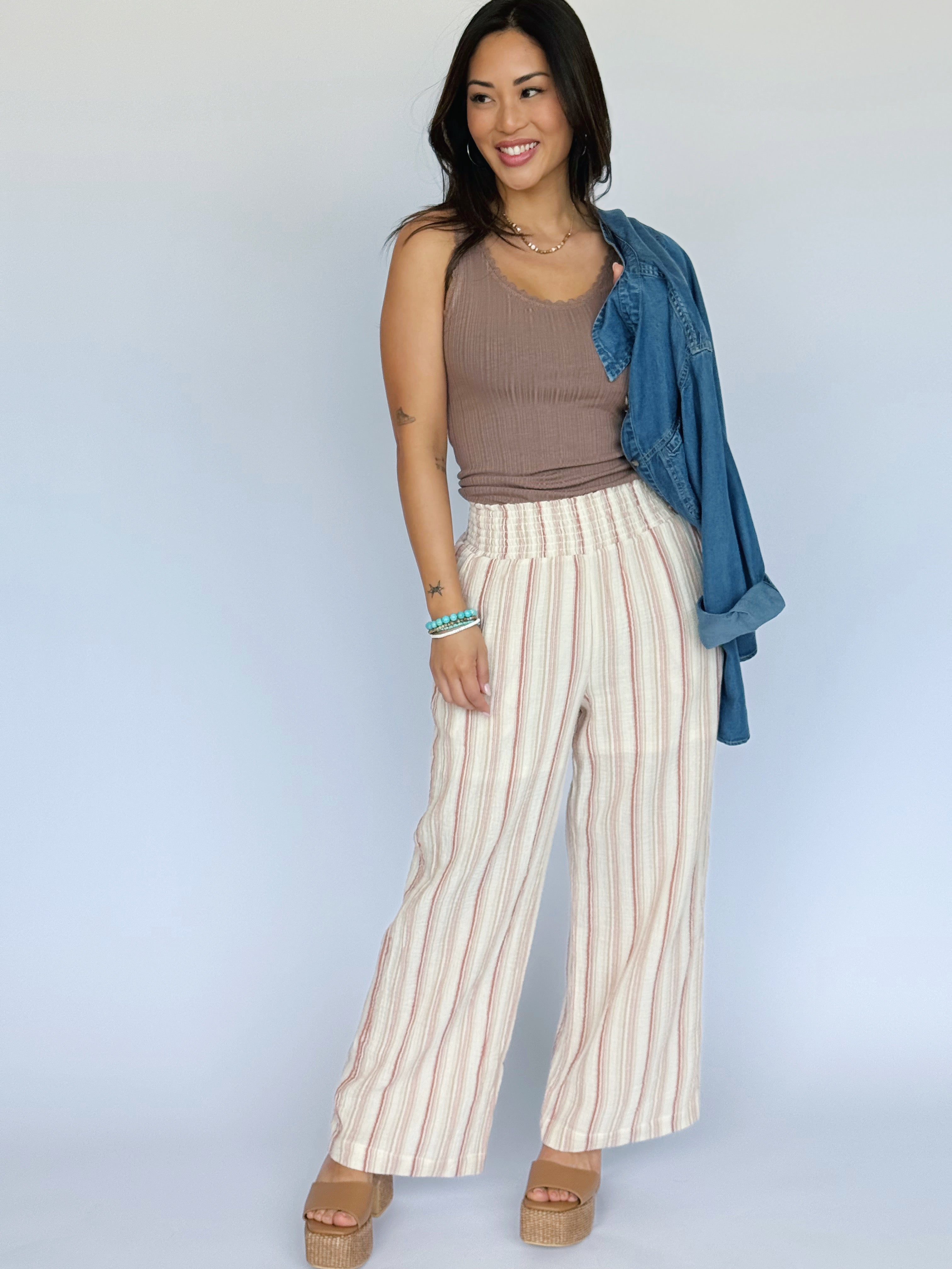 Simply Sweet Tank - COCOA - willows clothing TANK