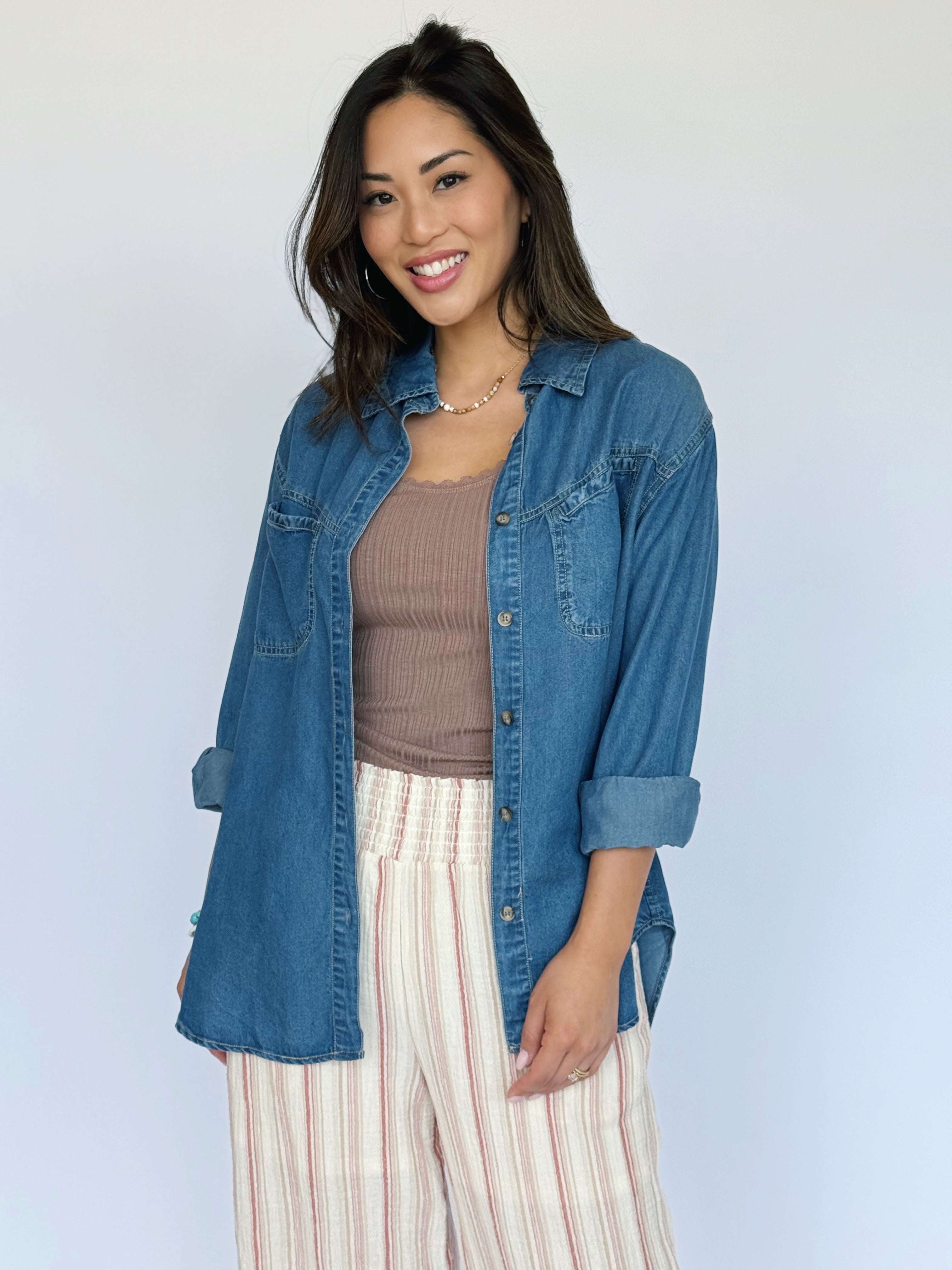 Simply Sweet Tank - COCOA - willows clothing TANK