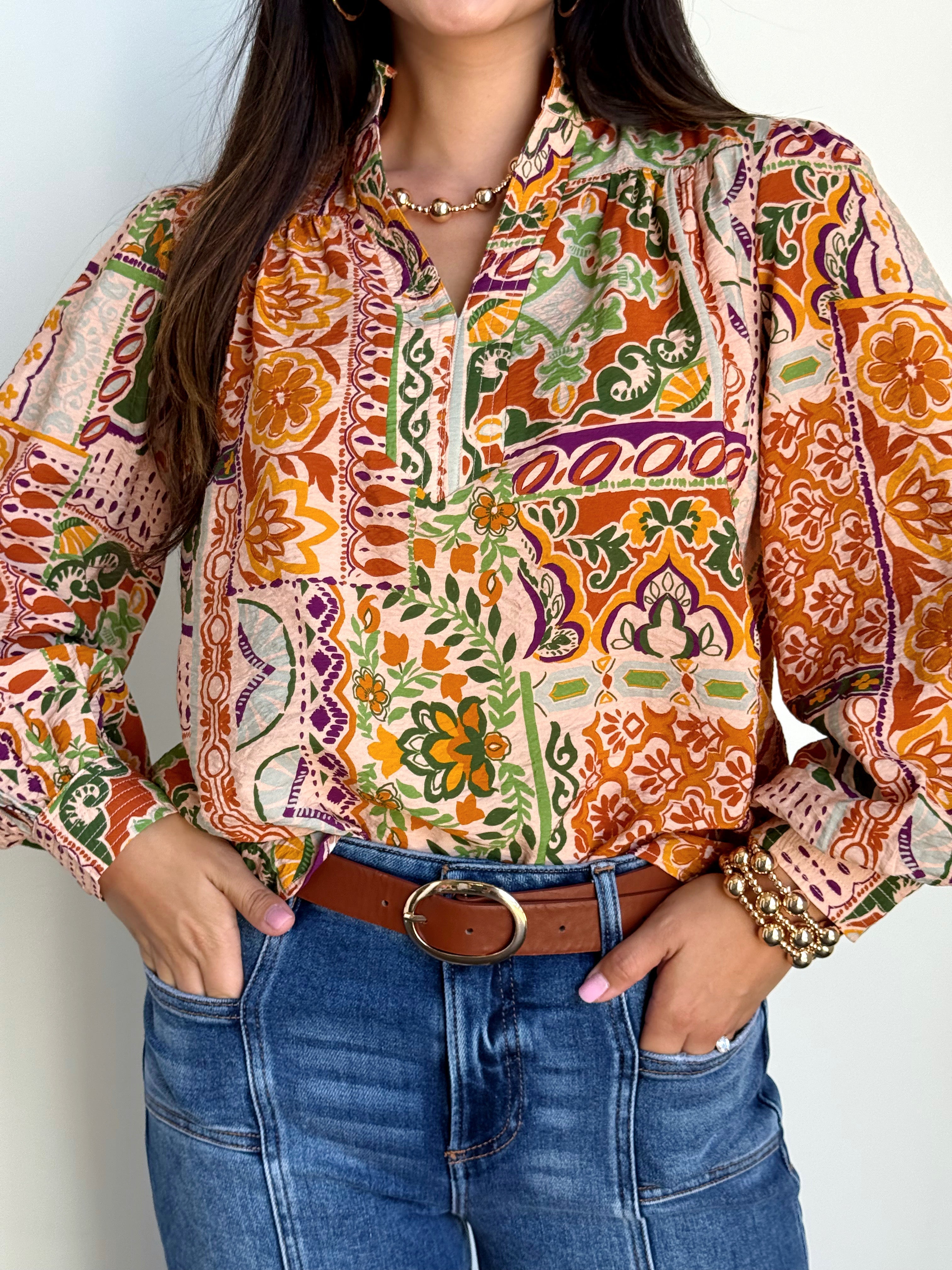 Sonora Blouse - TAUPE - willows clothing BLOUSE