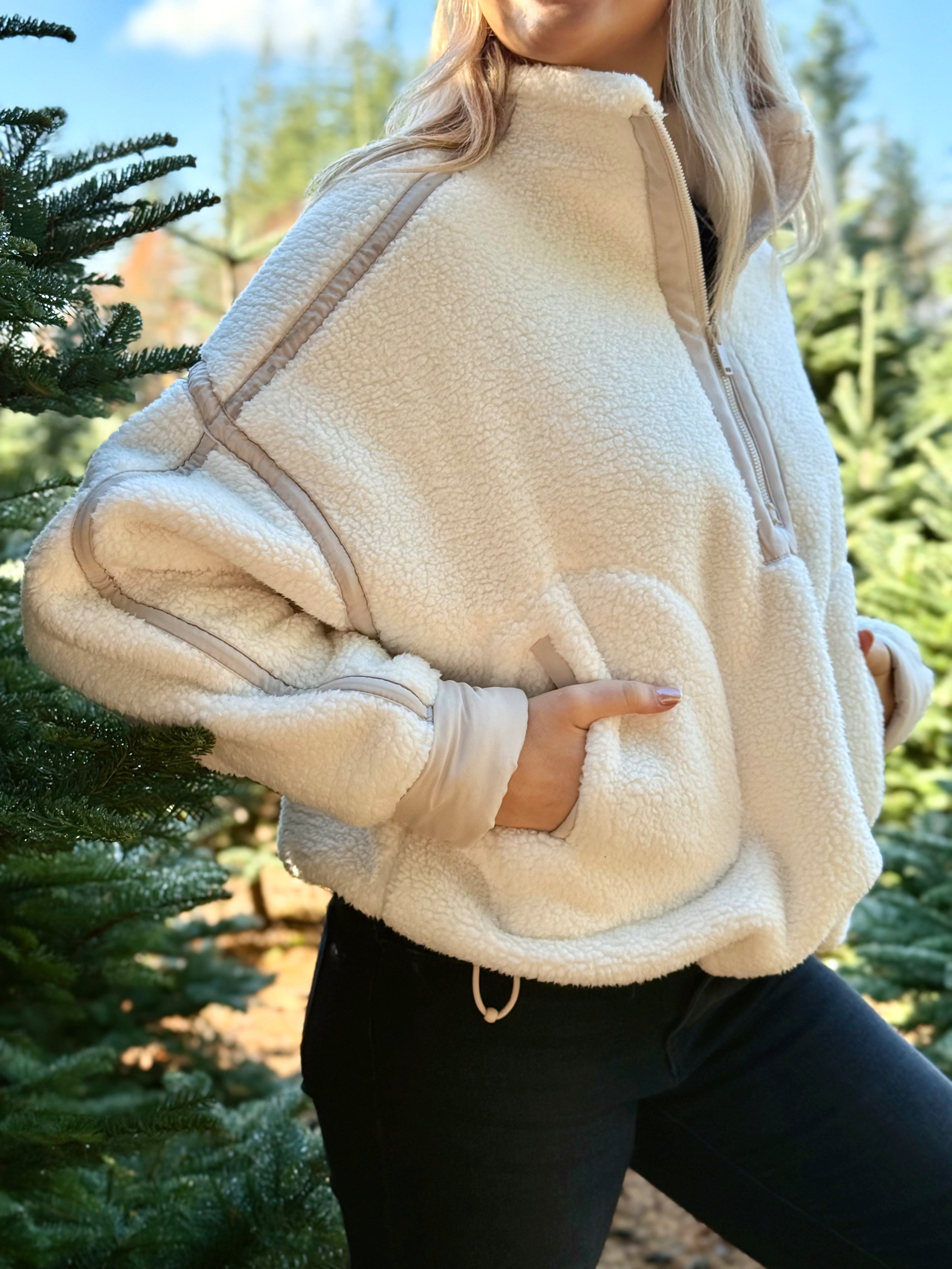 Stargazer Jacket - IVORY/BEIGE - willows clothing SWEATSHIRT