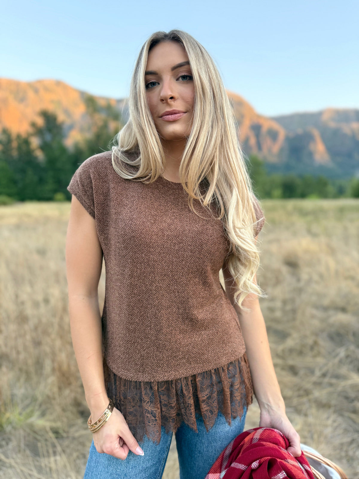 Stars Hollow Shirt - BARK BROWN - willows clothing S/S SHIRT