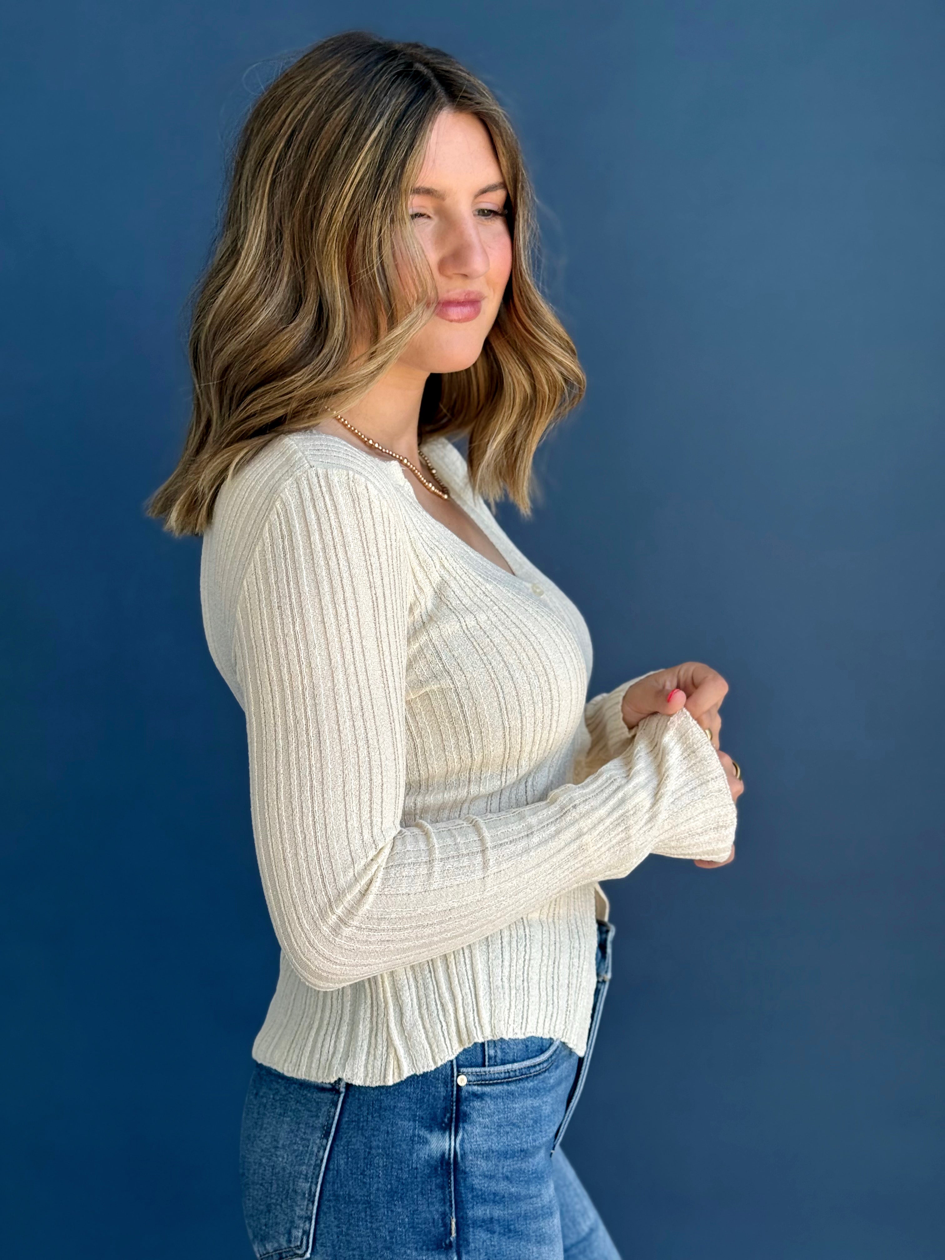 Steph Cardigan - CREAM - willows clothing Cardigan