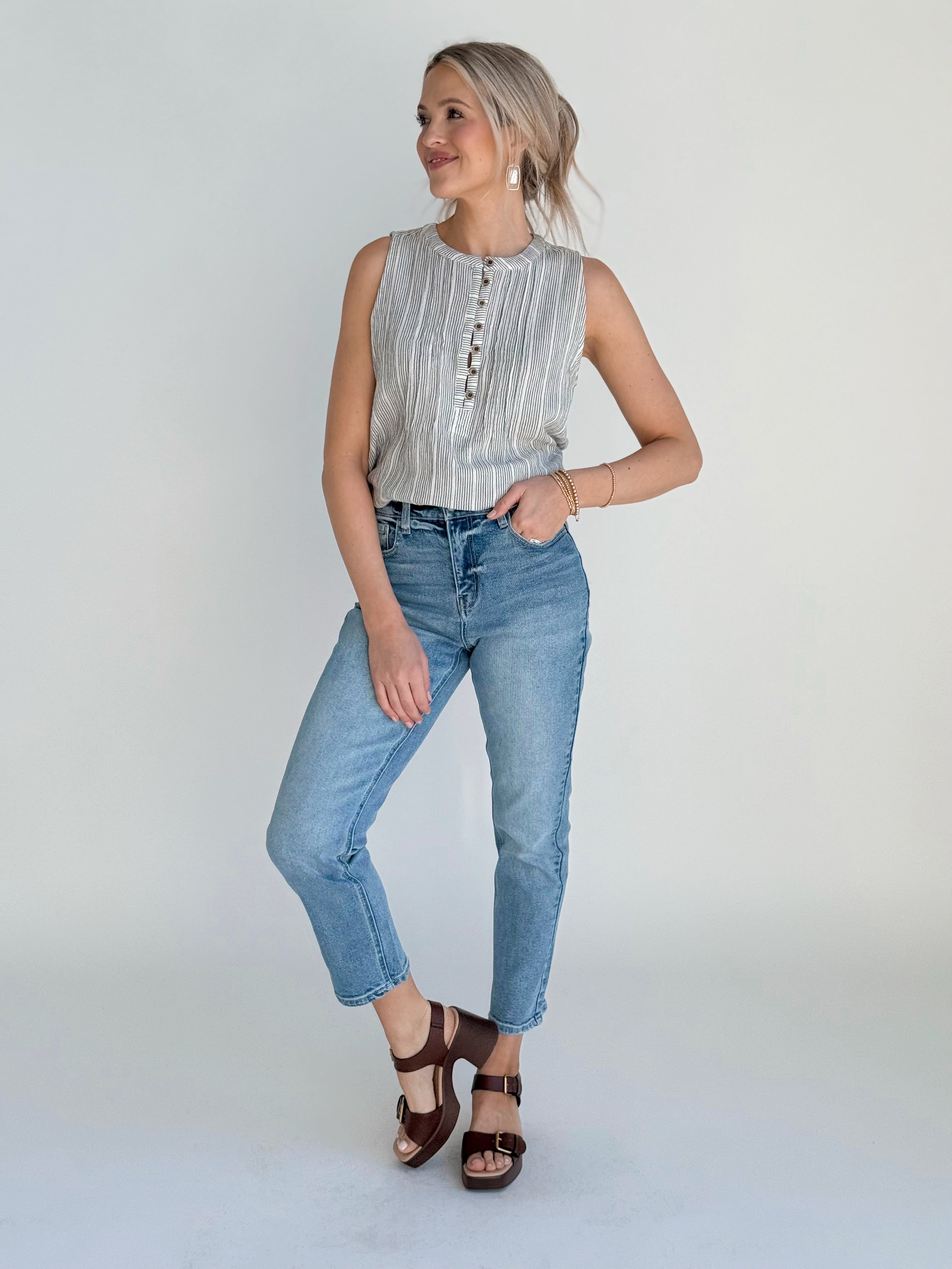 Still Water Tank - CHARCOAL - willows clothing TANK