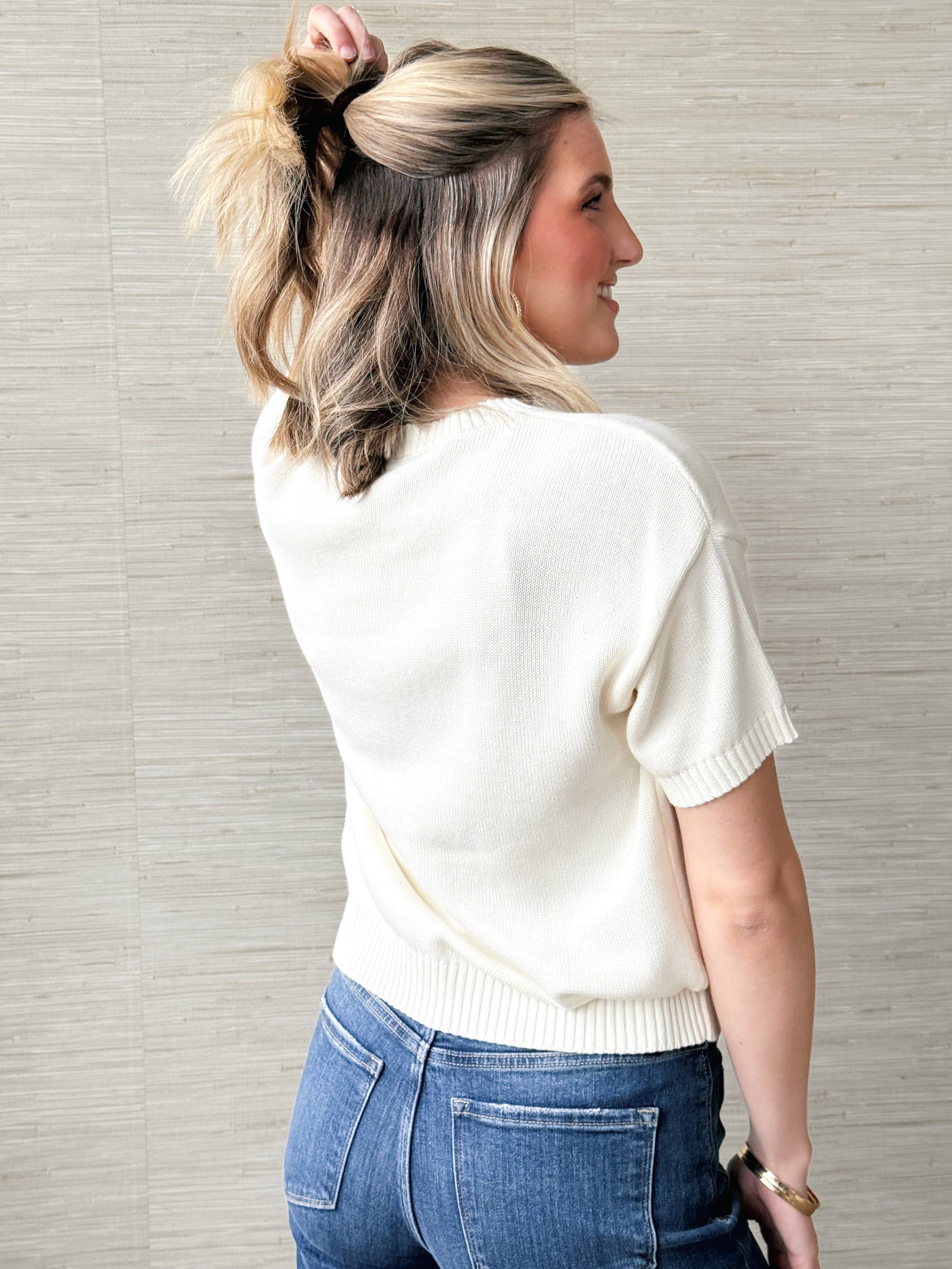 Summer Freedom Sweater - CREAM - willows clothing SWEATER