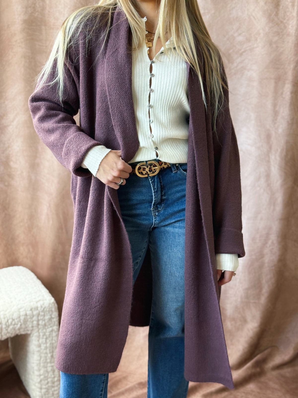 Sunday Market Cardigan- COCOA - willows clothing Cardigan