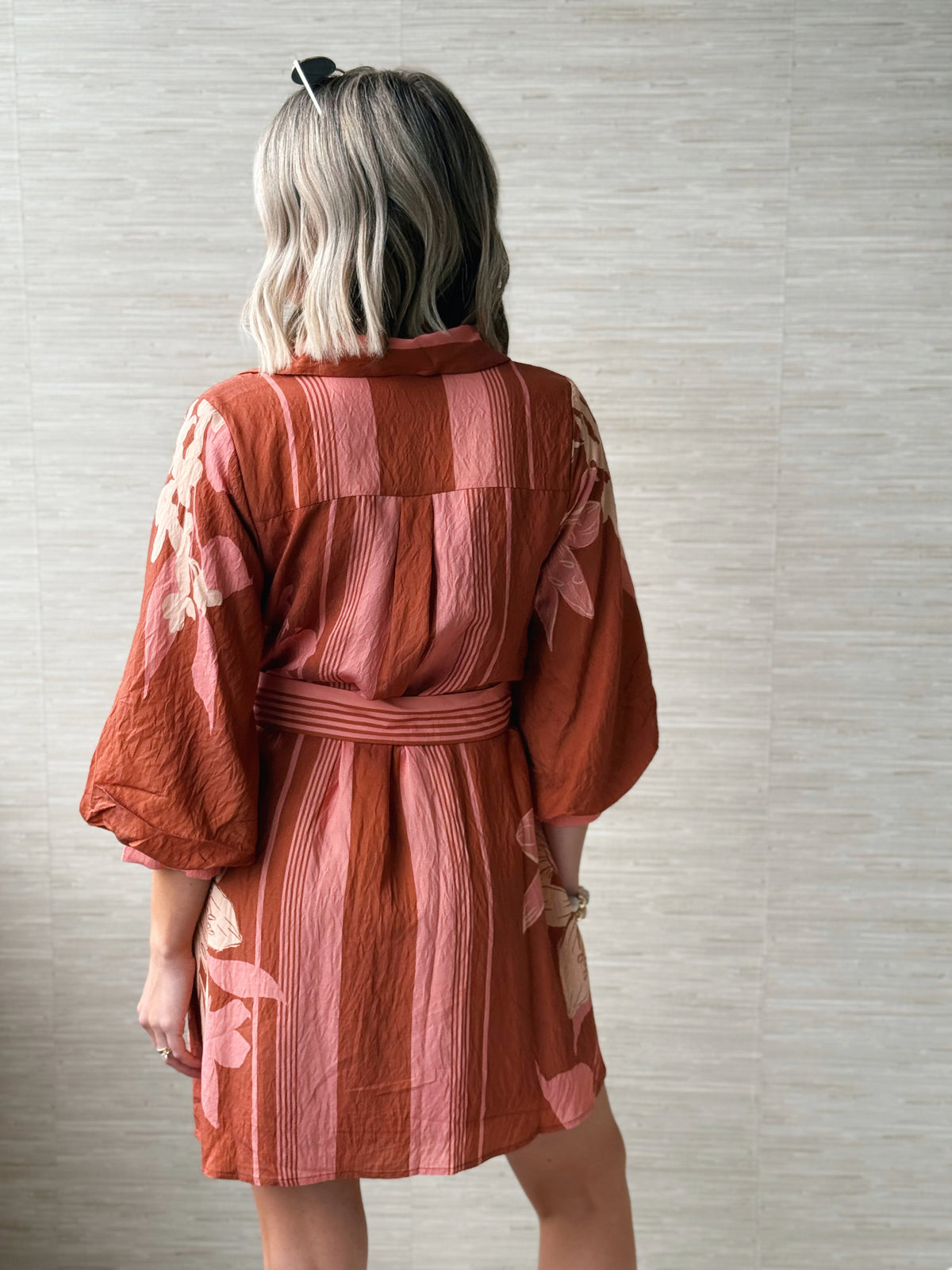 Sutton Midi Dress - TERRACOTTA - willows clothing MIDI DRESS