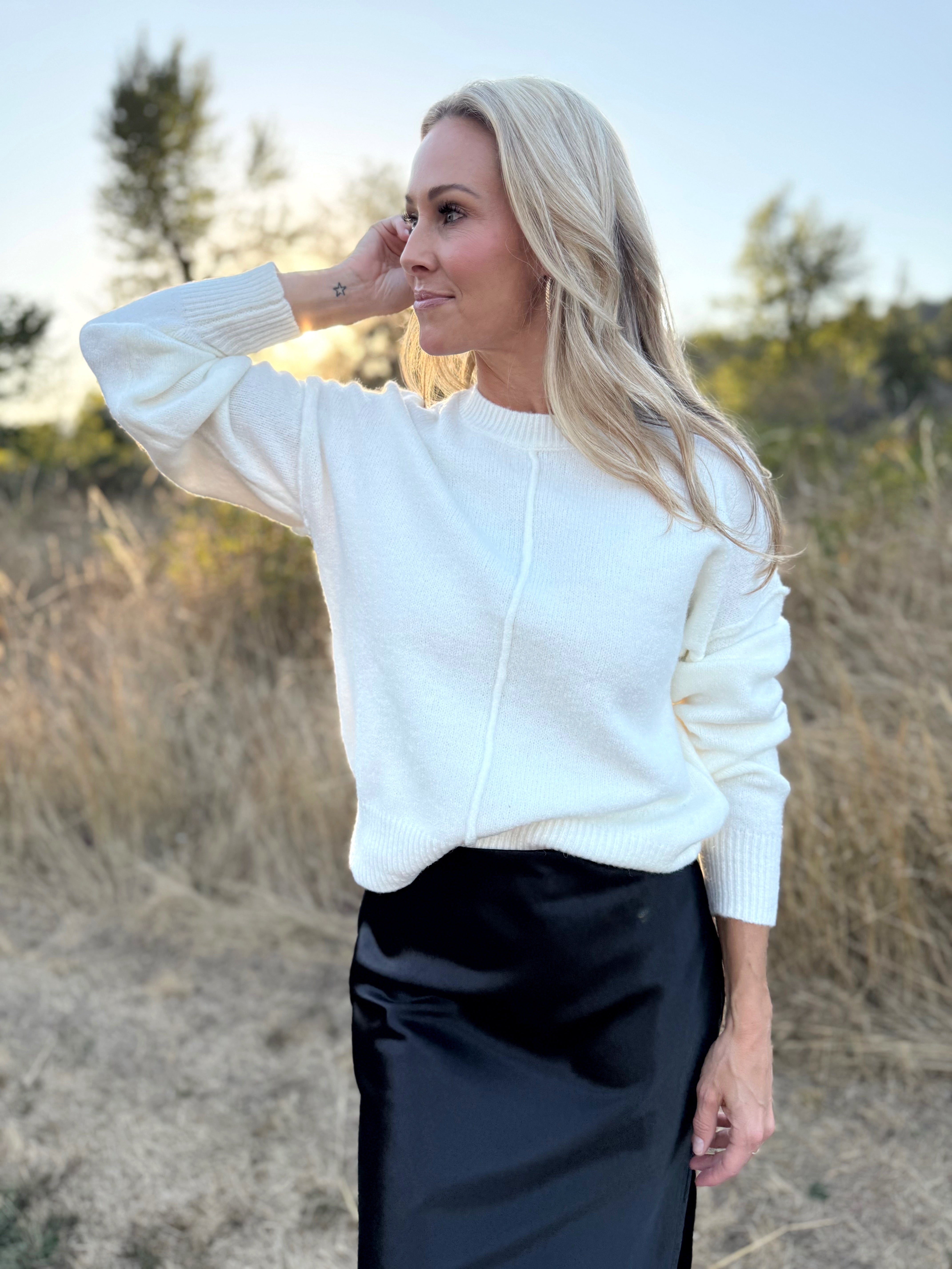 Sweet Treat Sweater - CREAM - willows clothing SWEATER