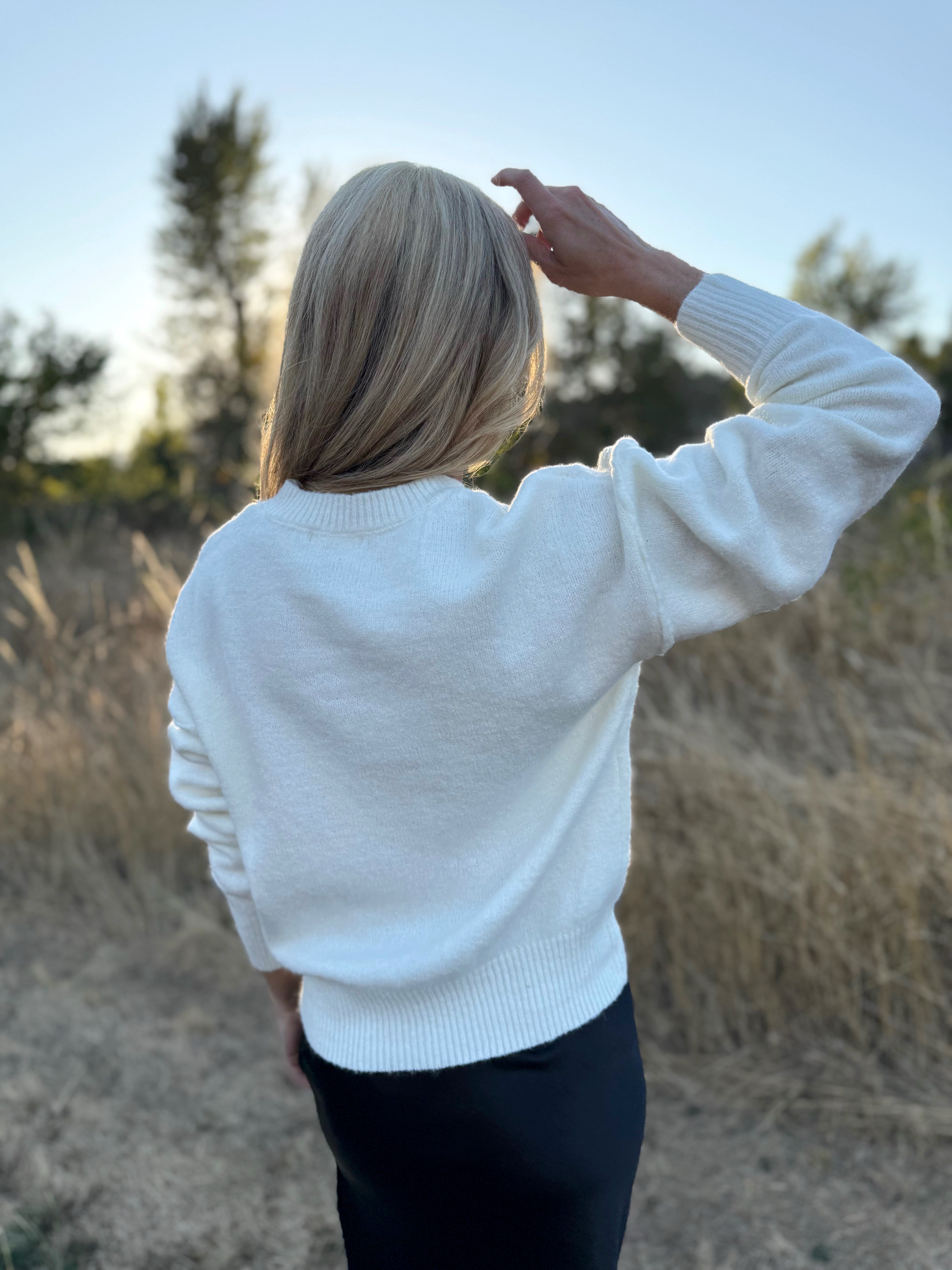 Sweet Treat Sweater - CREAM - willows clothing SWEATER