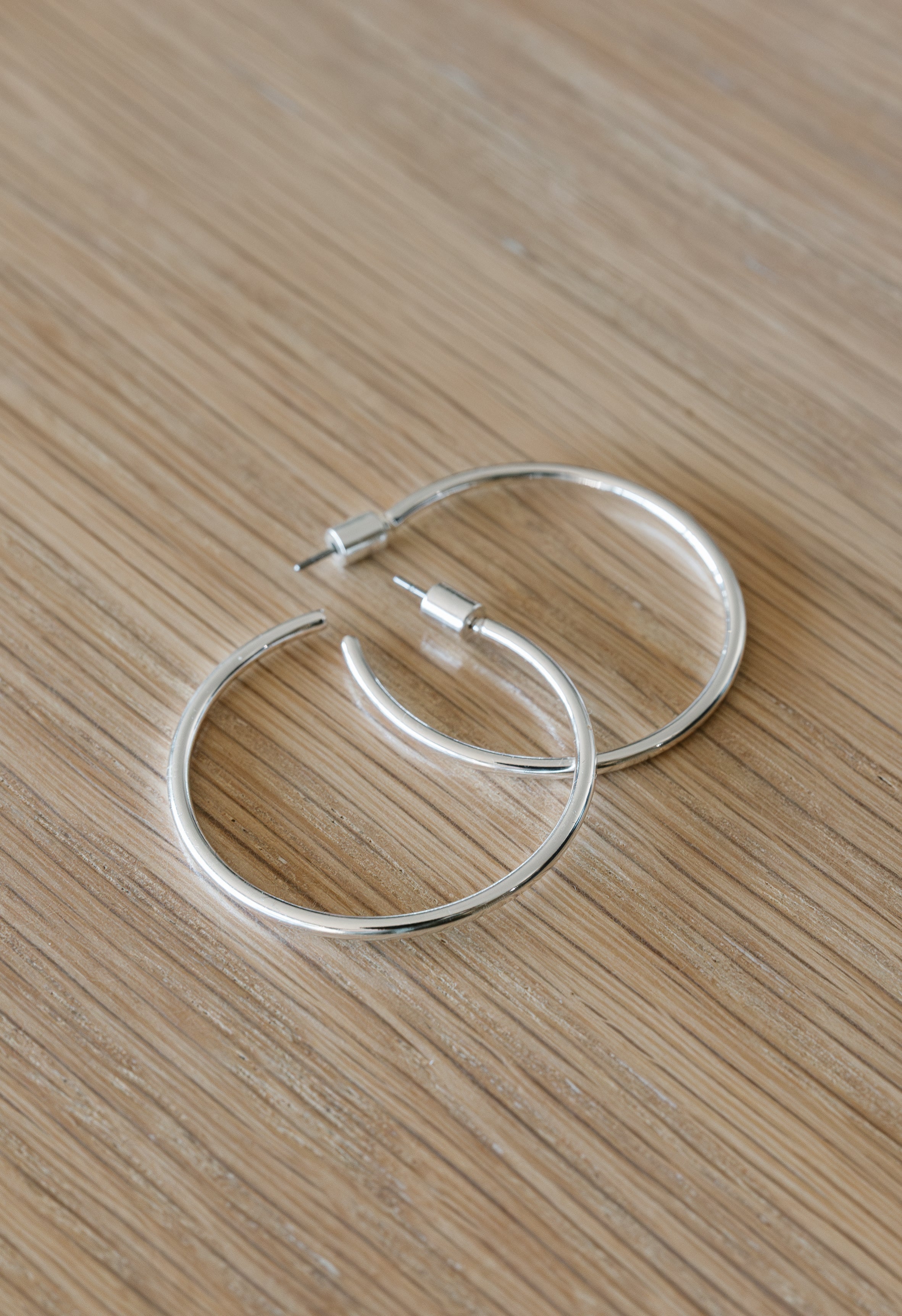 Syracuse Hoops - SILVER - willows clothing EARRINGS
