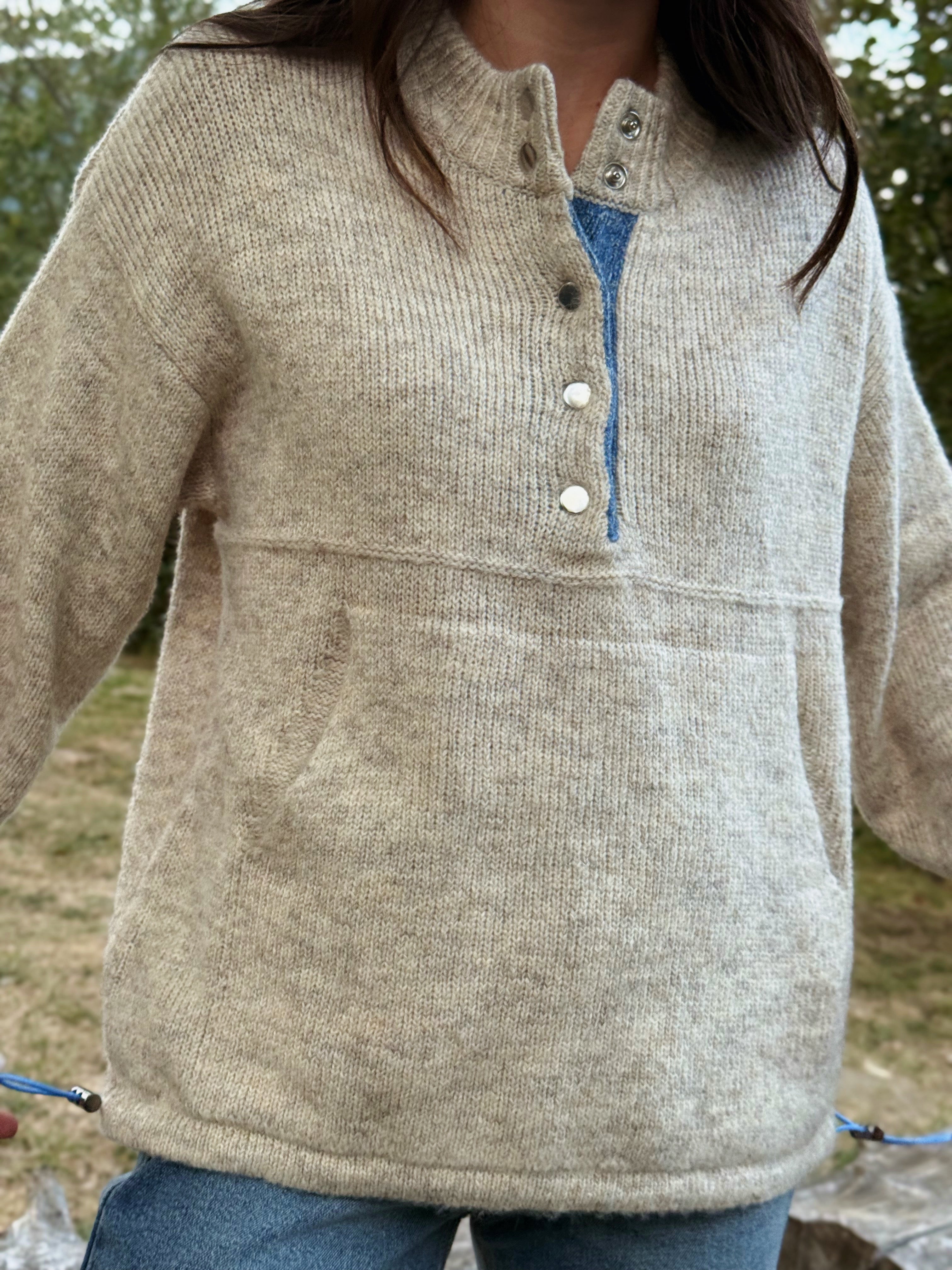 Tahoe Sweater - OATMEAL - willows clothing SWEATER