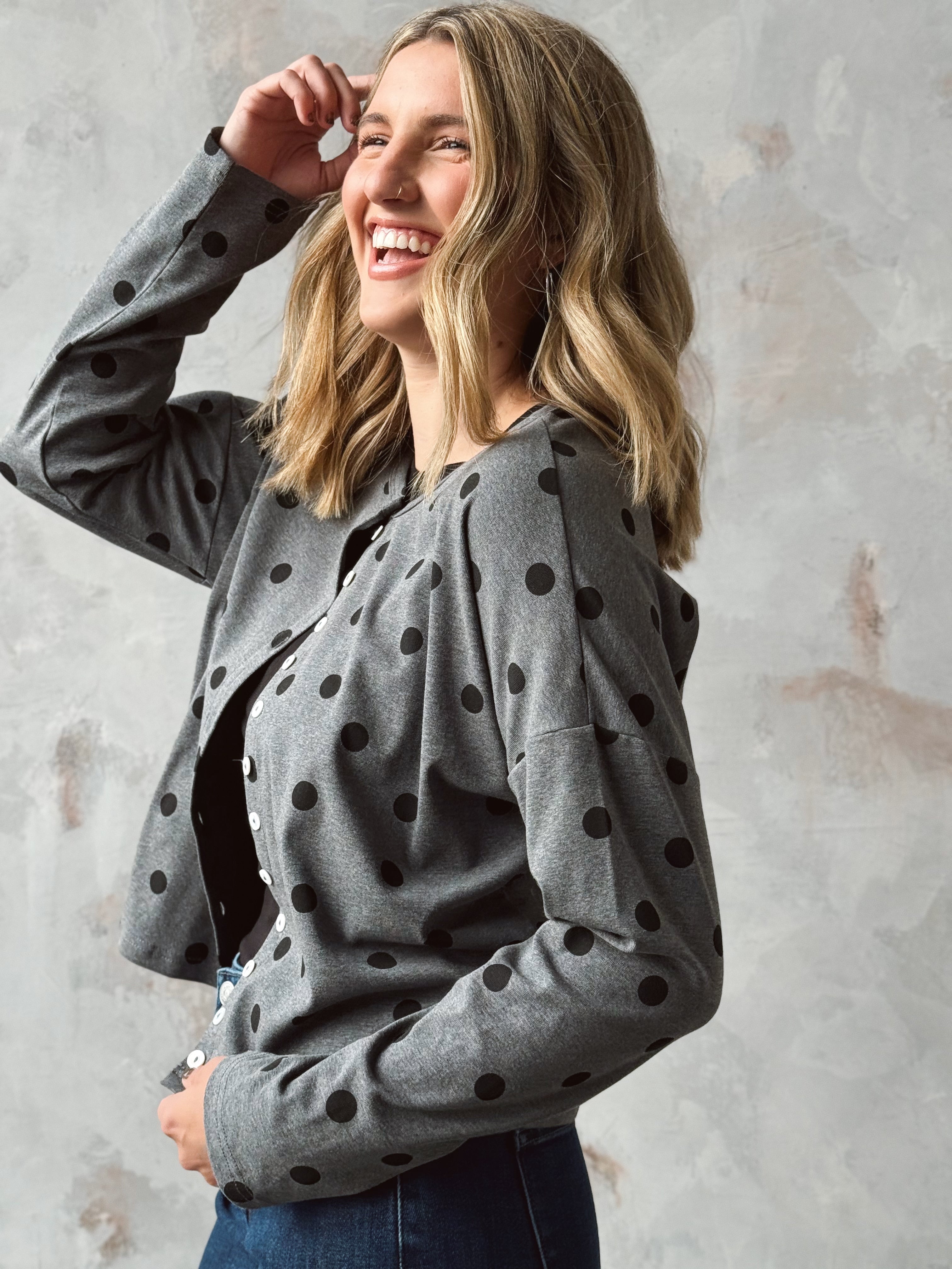 Tavi Cardigan - CHARCOAL - willows clothing Cardigan