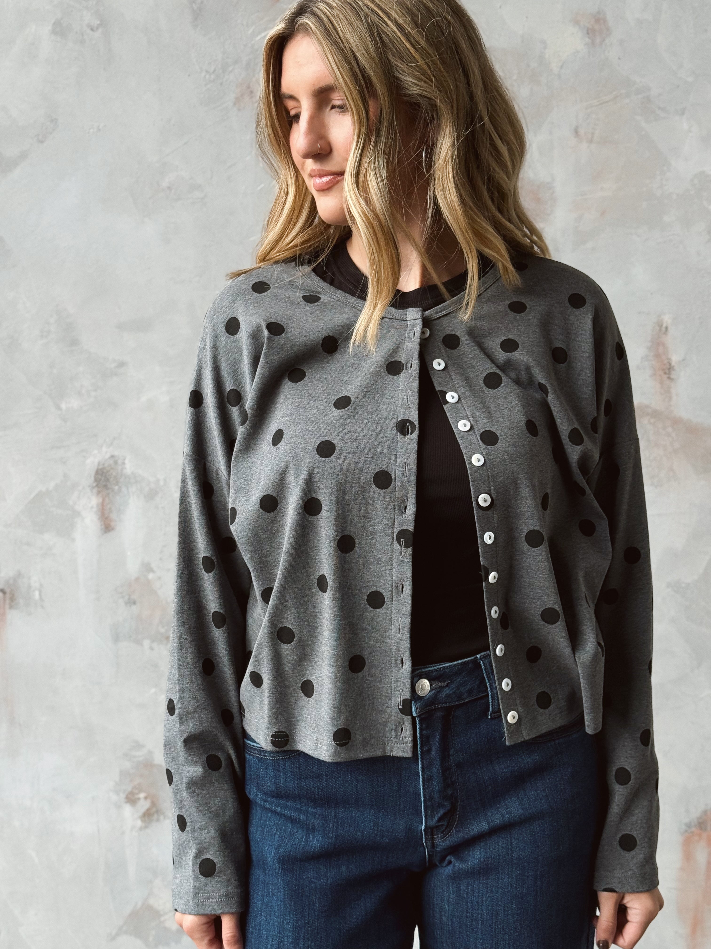 Tavi Cardigan - CHARCOAL - willows clothing Cardigan