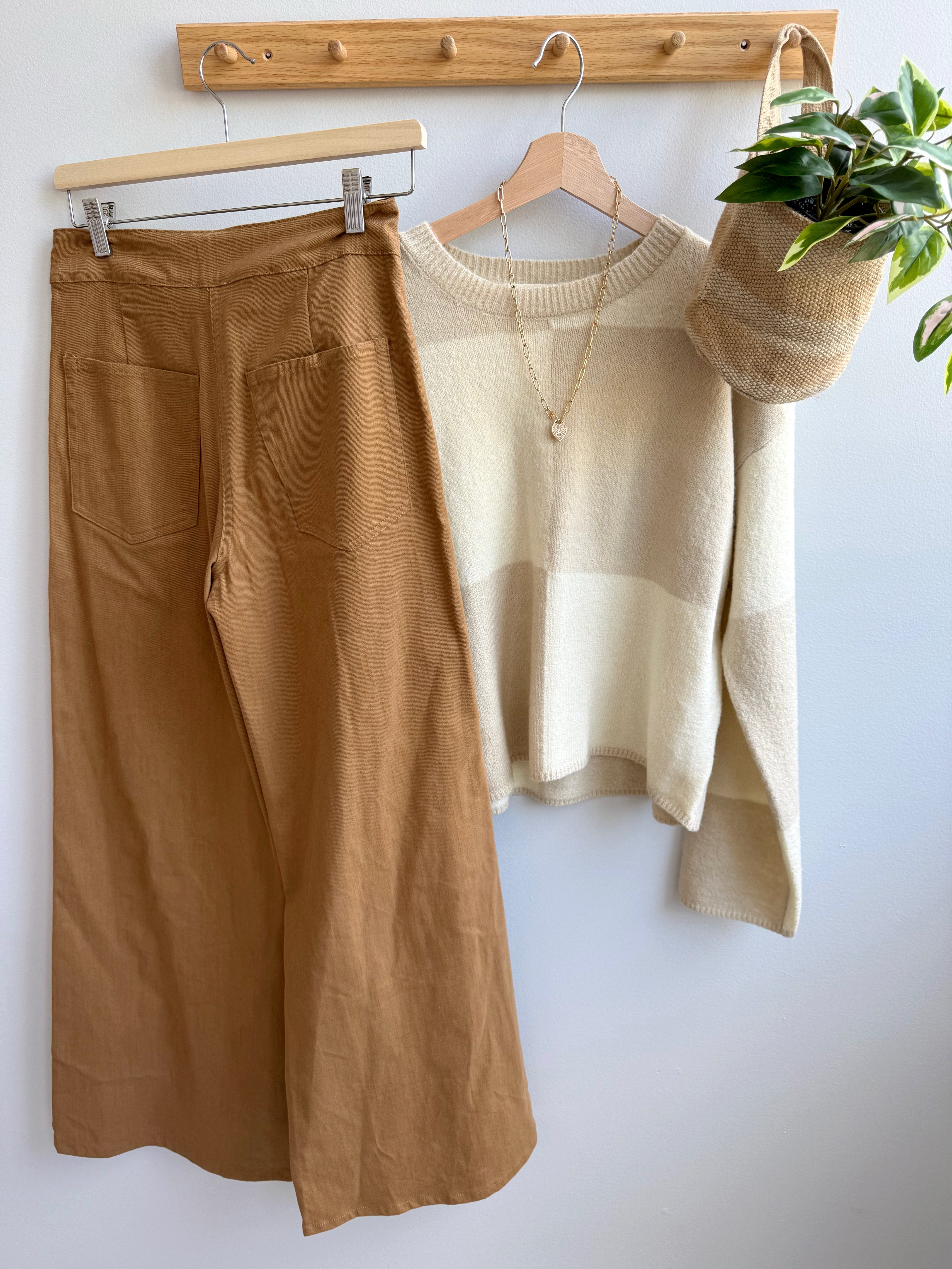 Tawny Jean - SAND - willows clothing FLARE