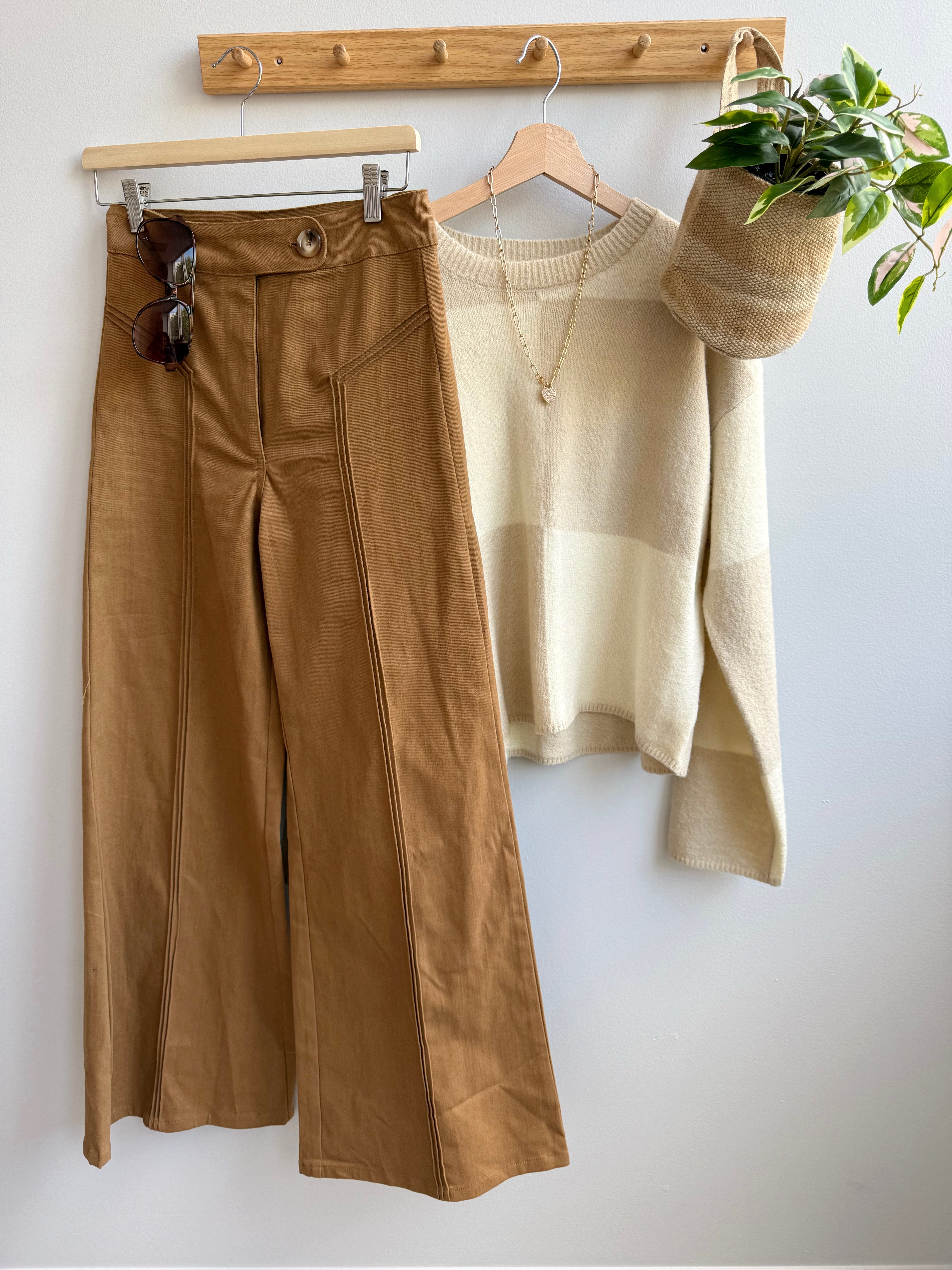 Tawny Jean - SAND - willows clothing FLARE