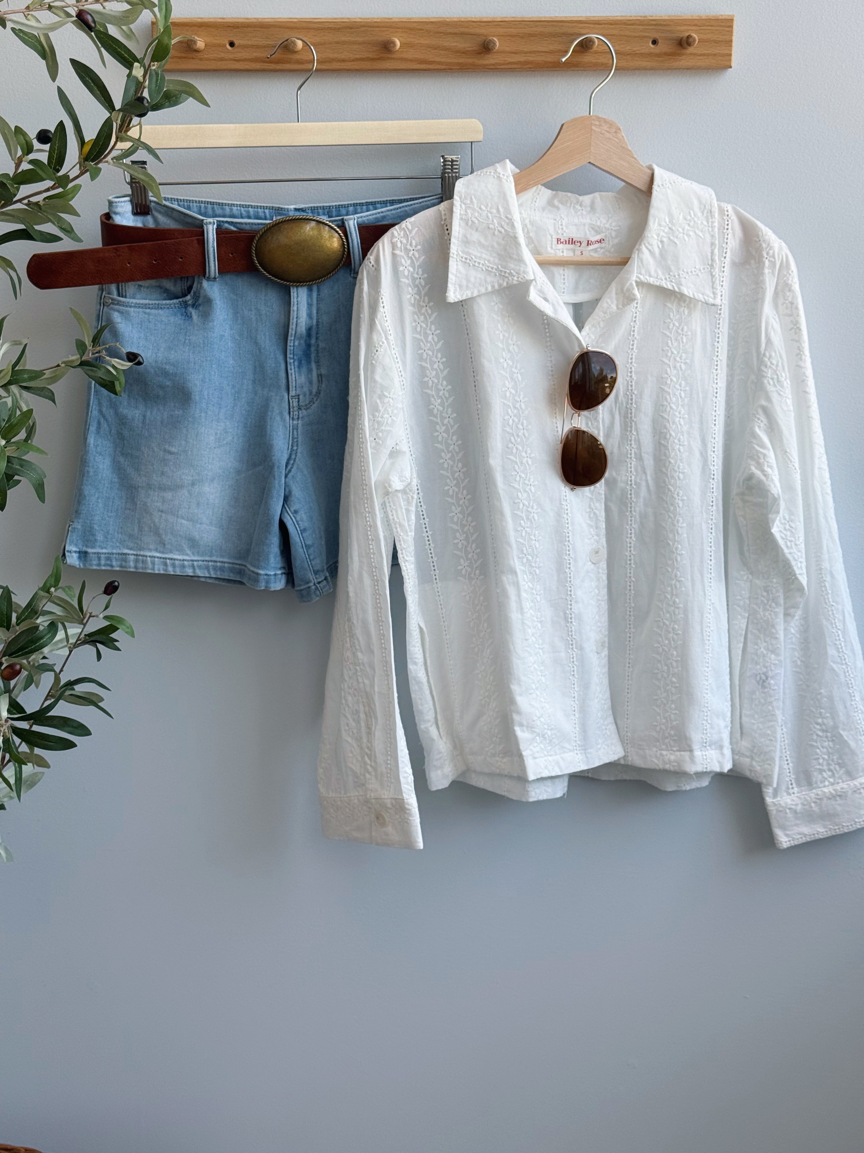 Taylor Shirt - CREAM - willows clothing L/S SHIRT