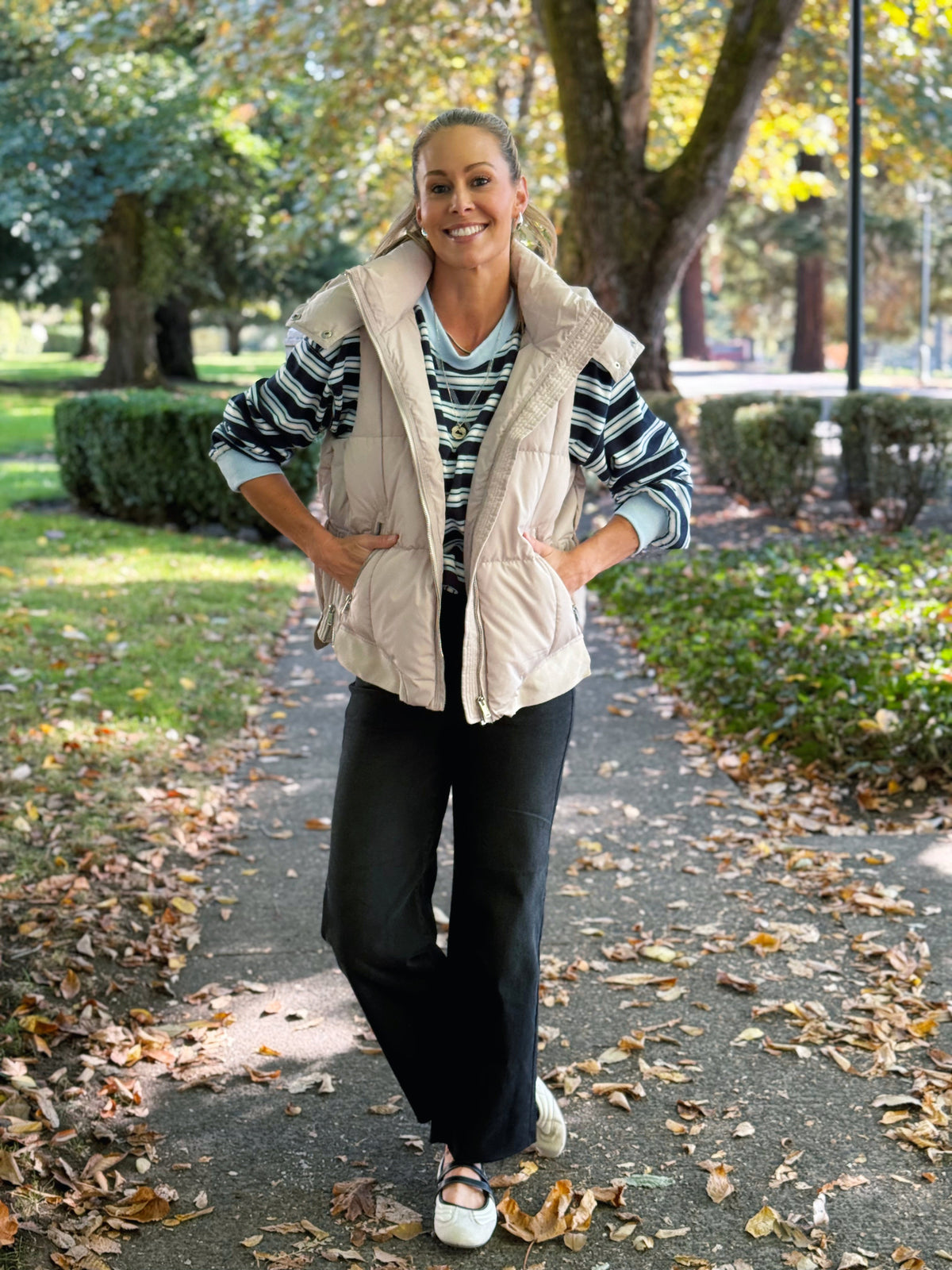 Terry Sweatshirt - NAVY COMBO - willows clothing SWEATSHIRT