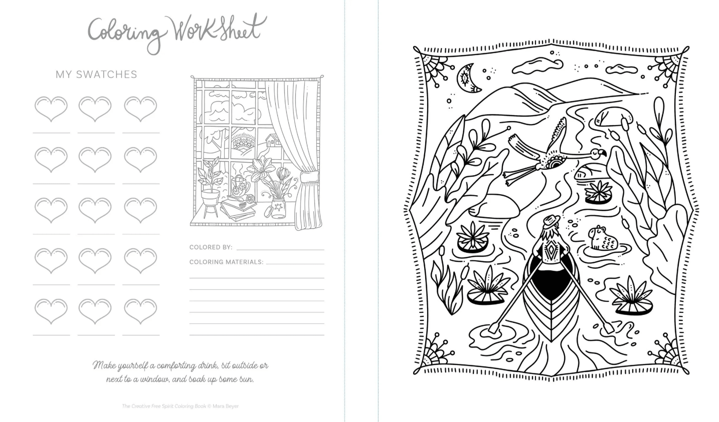 The Creative Free Spirit Coloring Book - willows clothing NOTEBOOKS