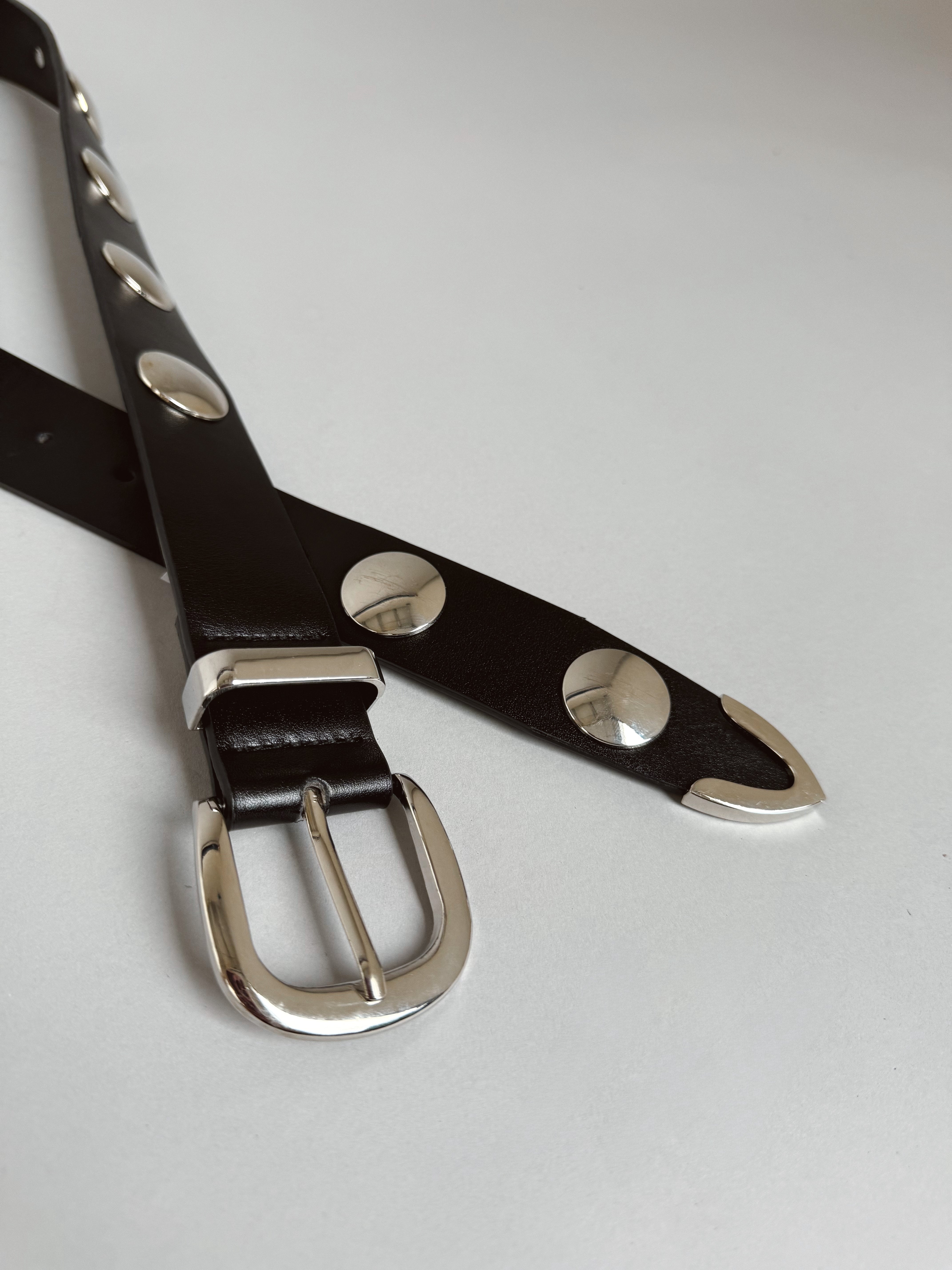 The Daily Grind Studded Belt - SILVER - willows clothing Belts