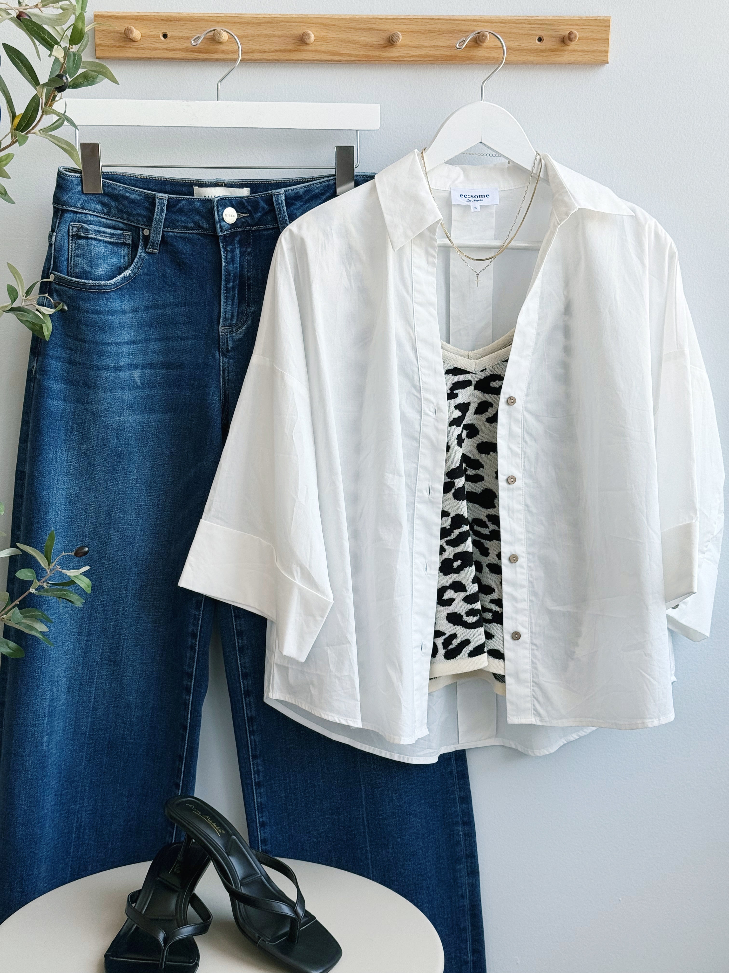 Tribeca Shirt - OFF WHITE - willows clothing L/S SHIRT