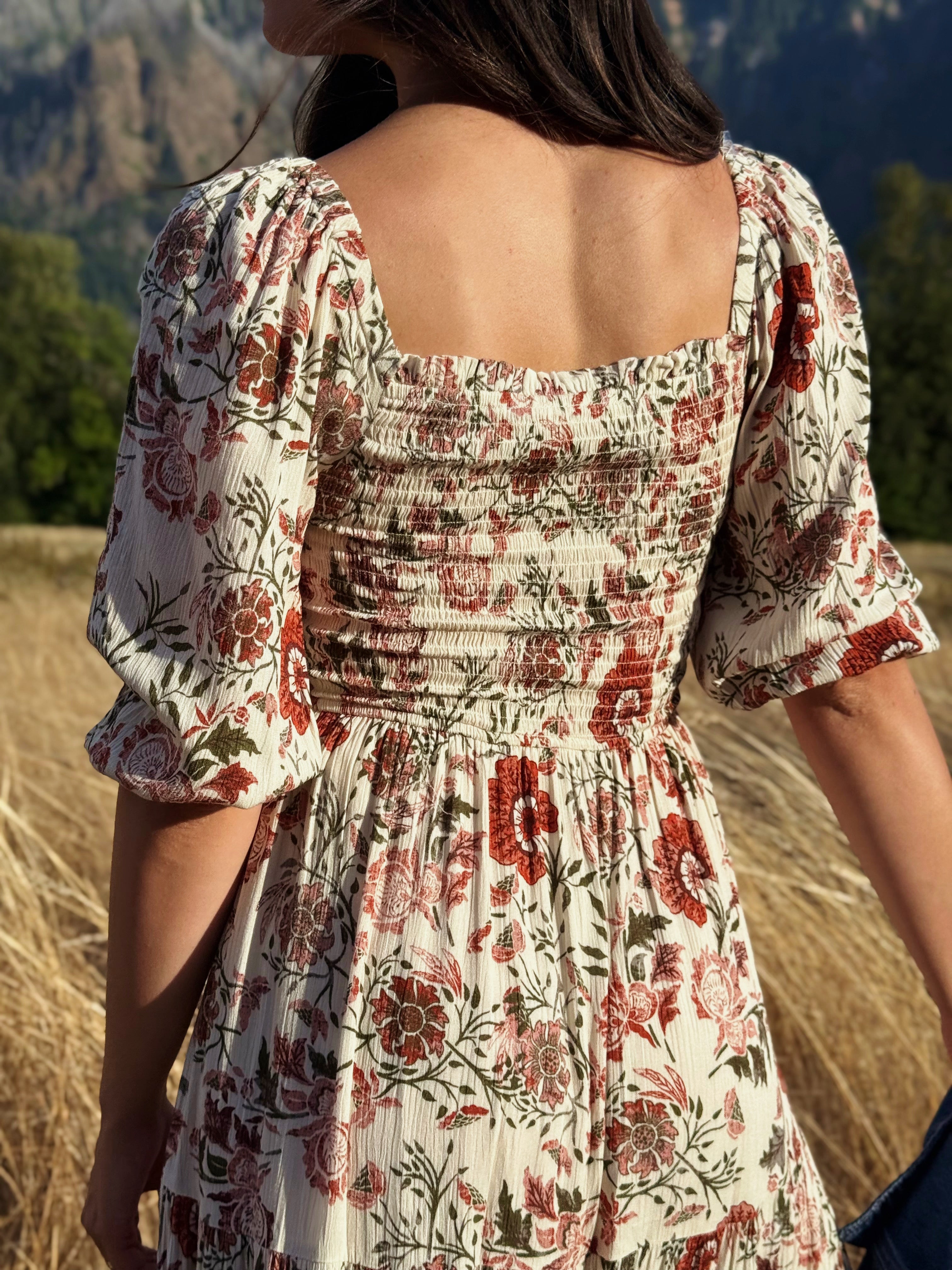 Trust Fall Dress - BRICK - willows clothing Long Dress