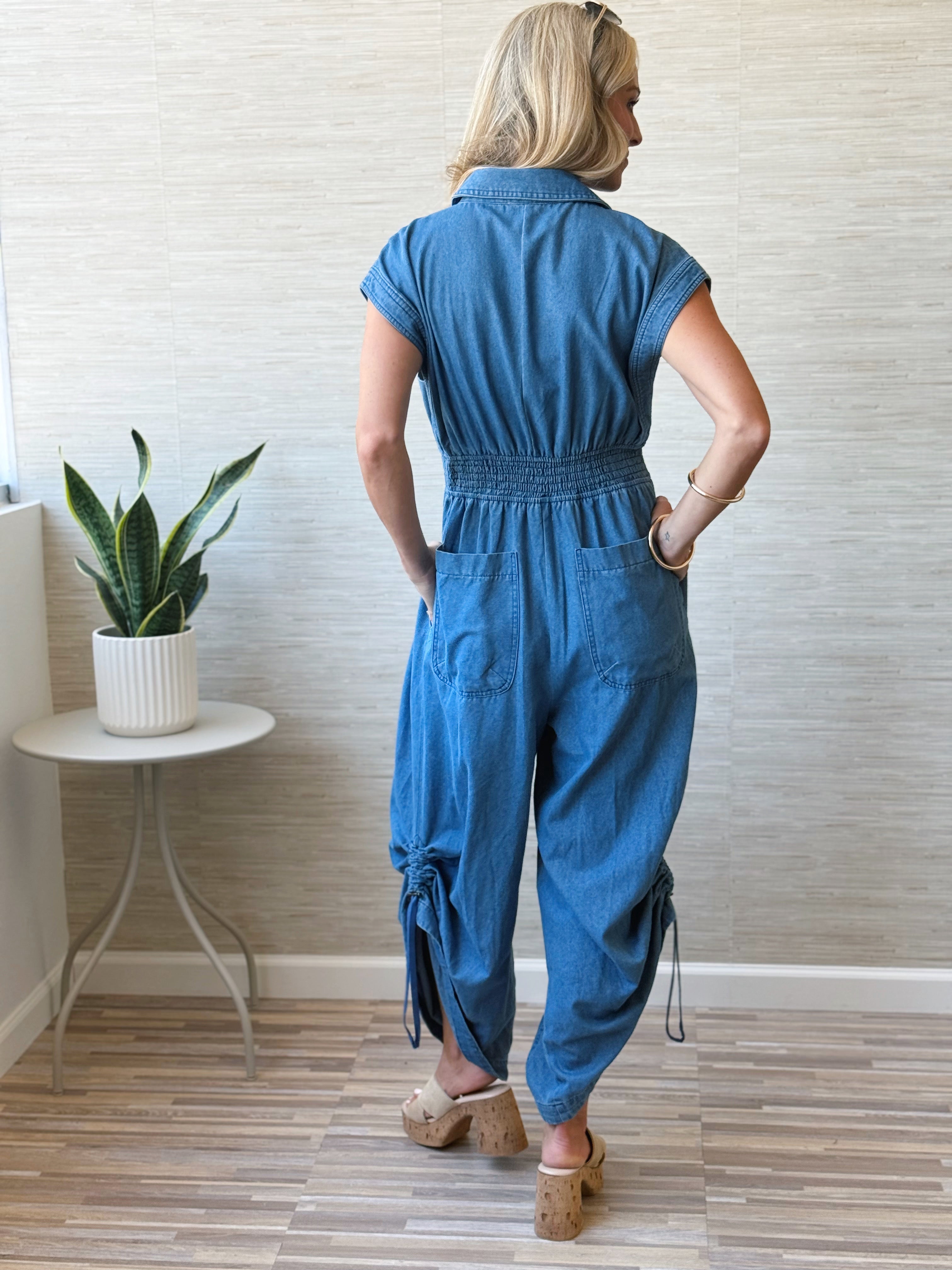 Valessa Jumpsuit - DENIM - willows clothing Jumpsuit