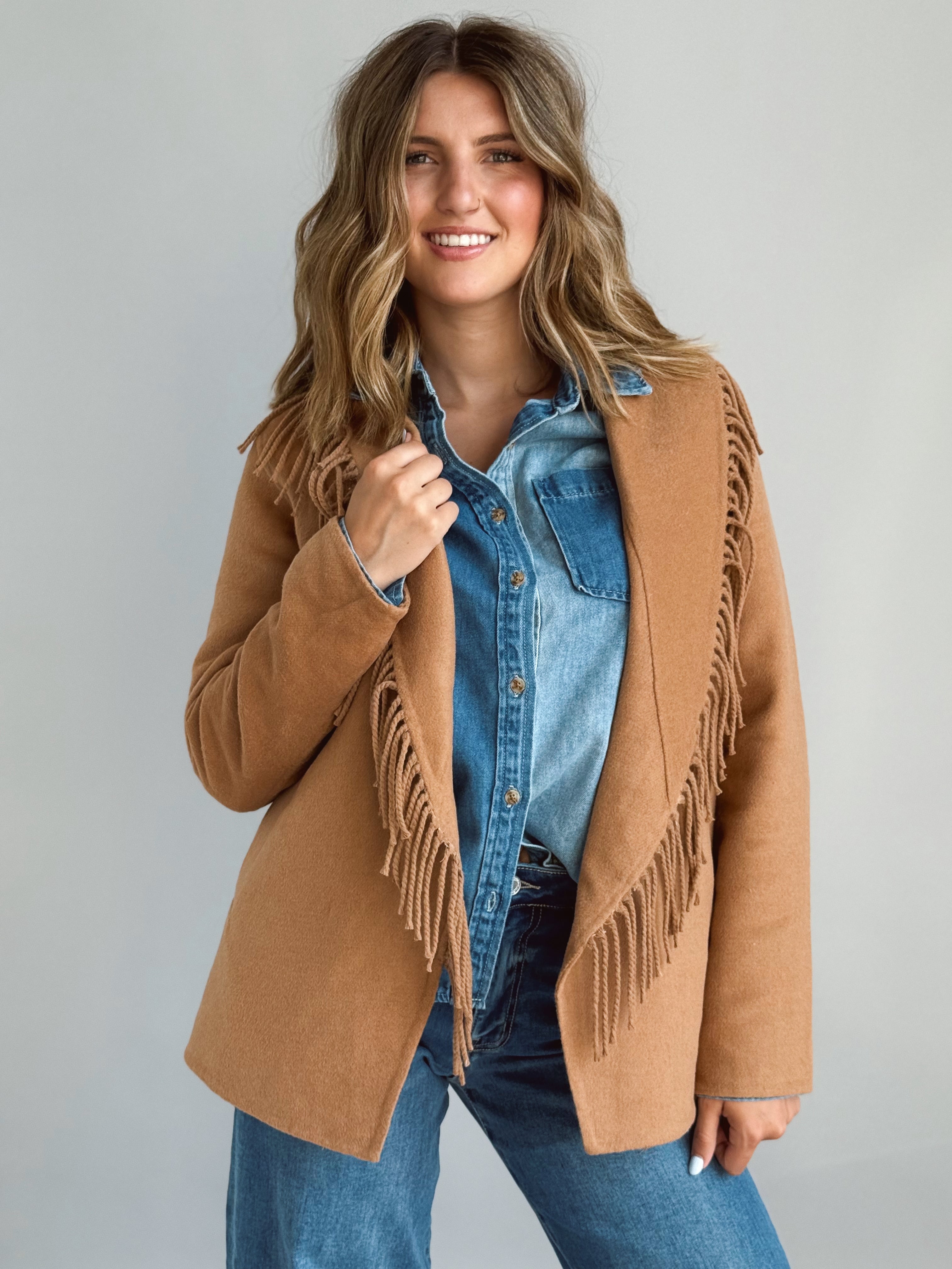 Ventura Jacket - CAMEL - willows clothing JACKET