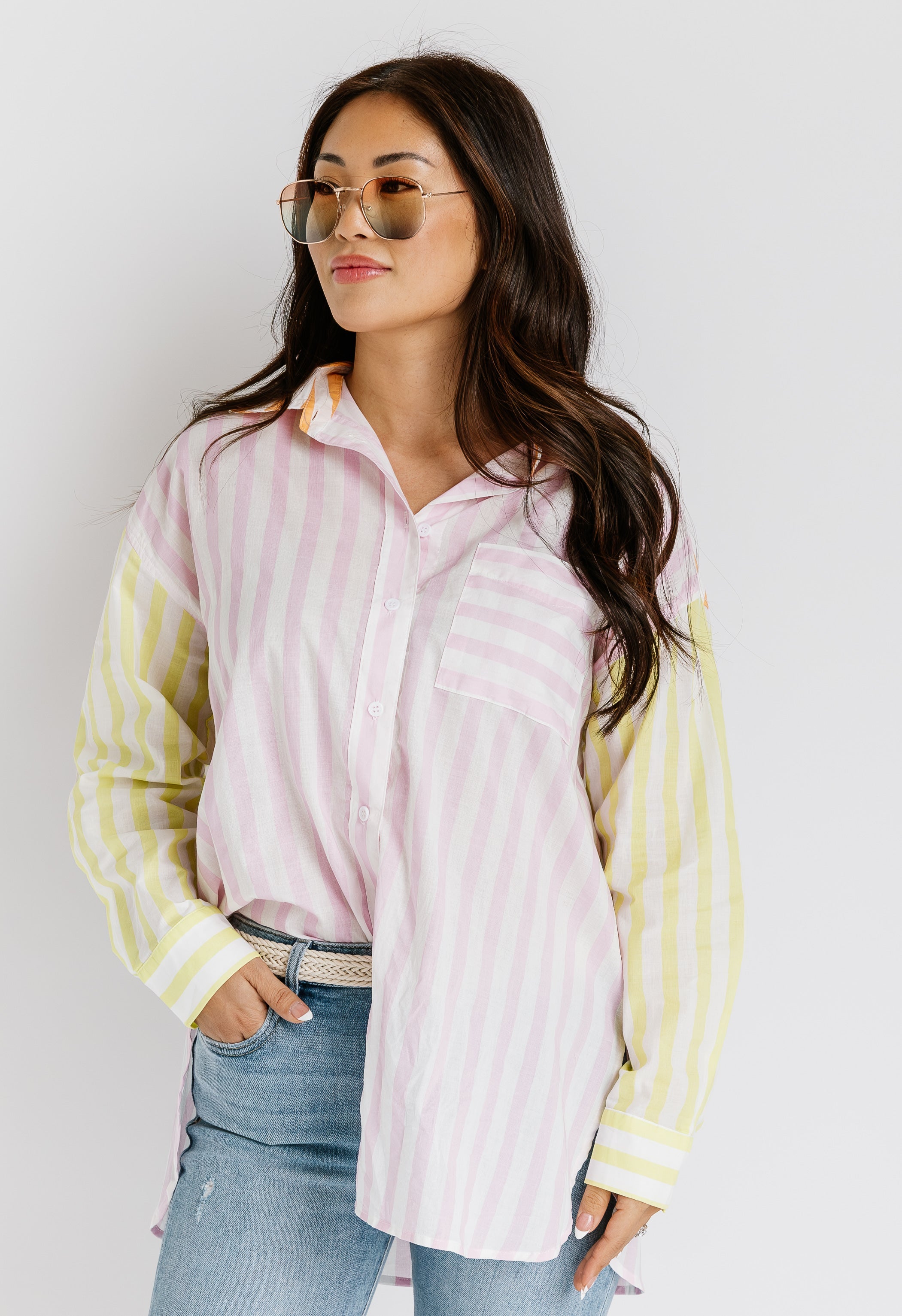 Virginia Beach Top - PINK - willows clothing L/S Shirt