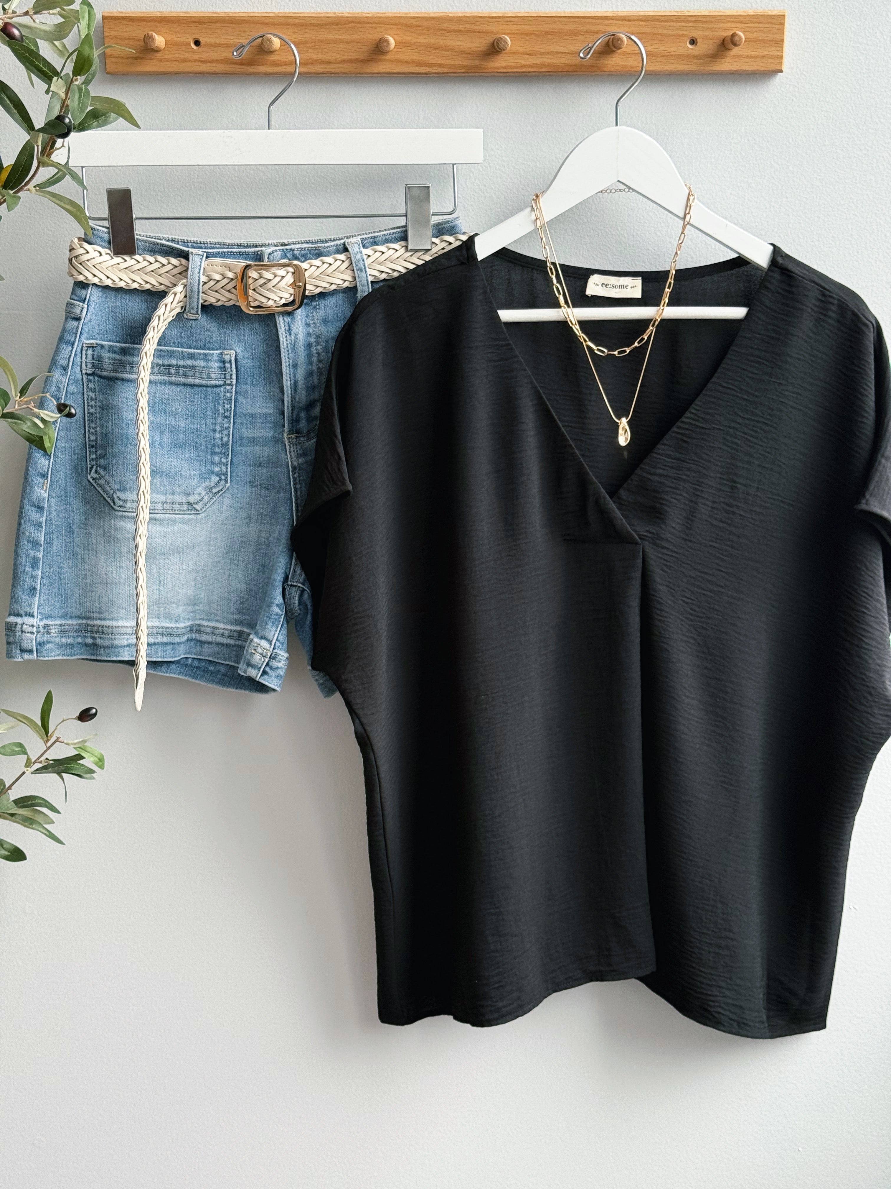 Wendy Blouse - BLACK - willows clothing BLOUSE