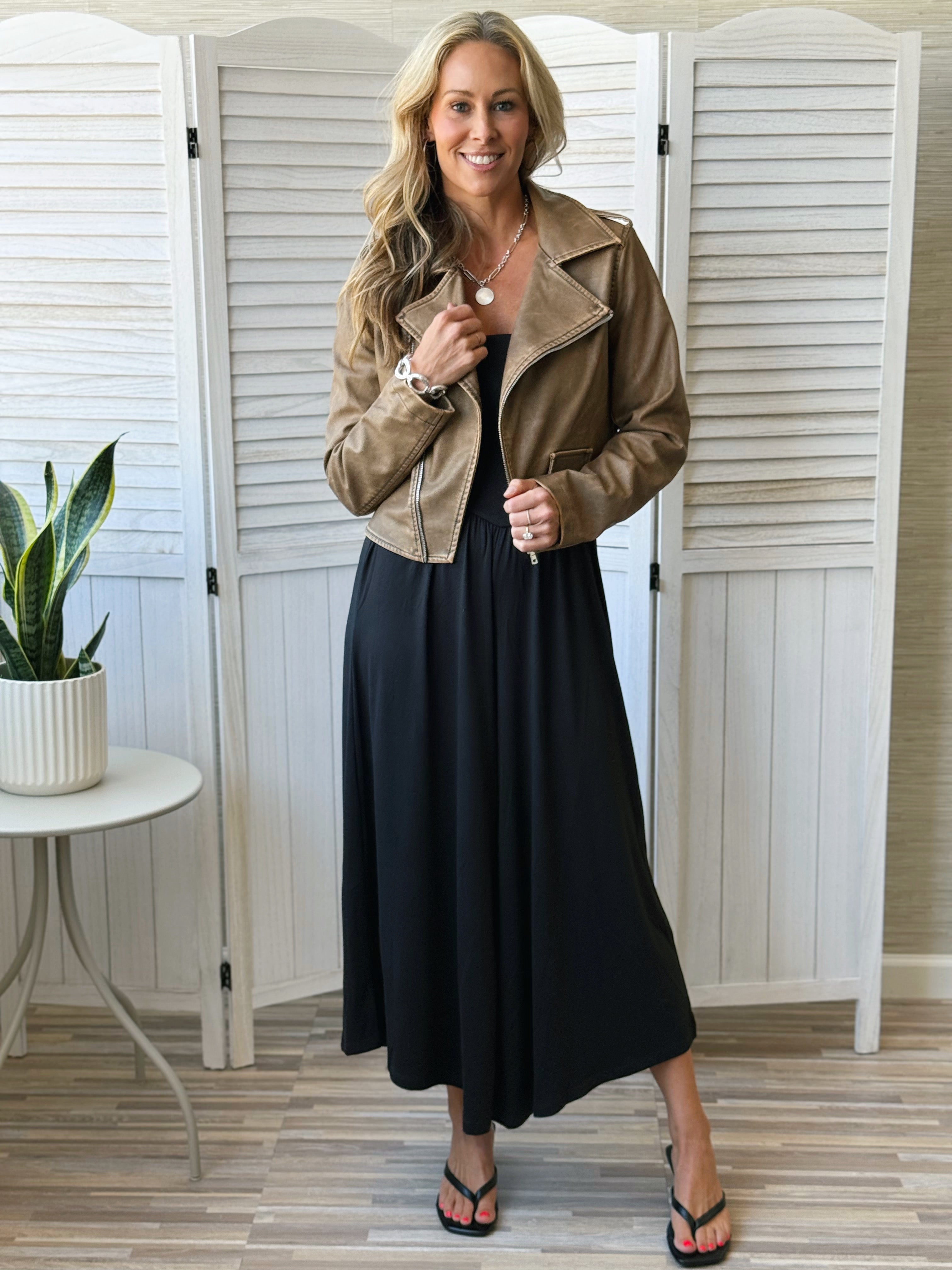 Where Ever You Go Jumpsuit - BLACK - willows clothing Jumpsuit