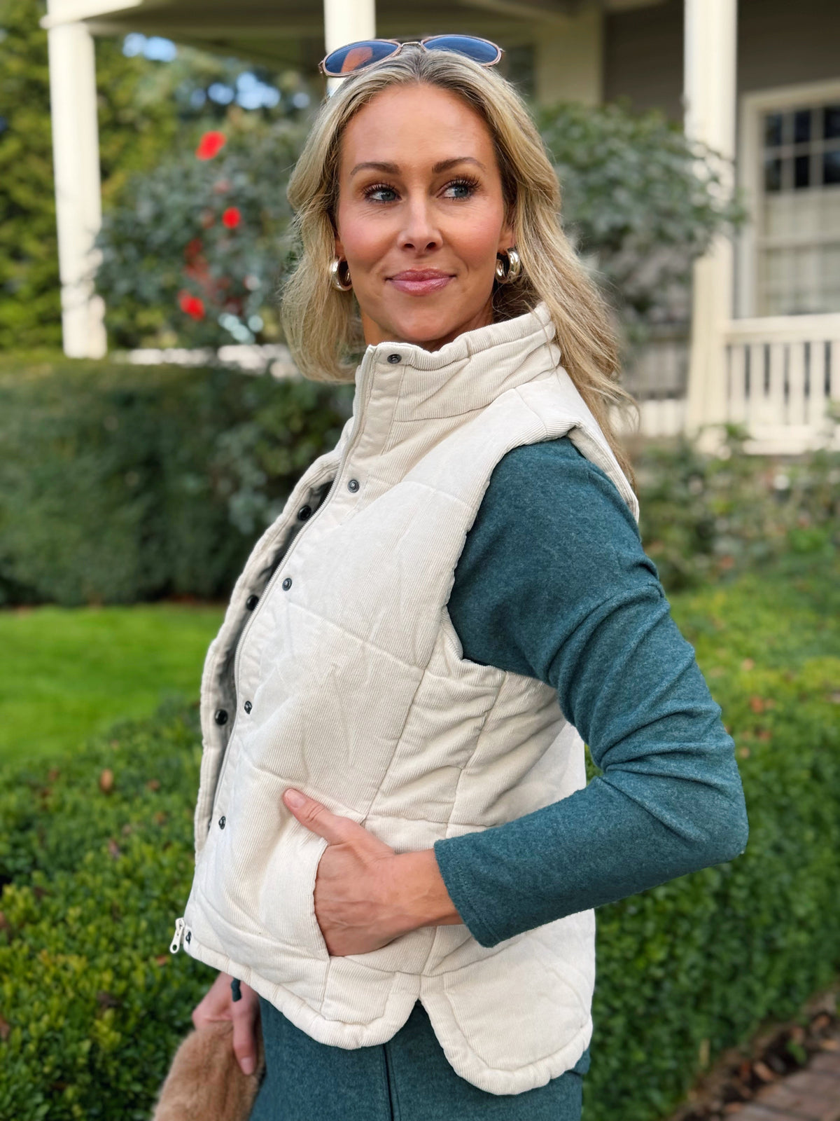 Willows Girl Vest - ECRU - willows clothing VEST