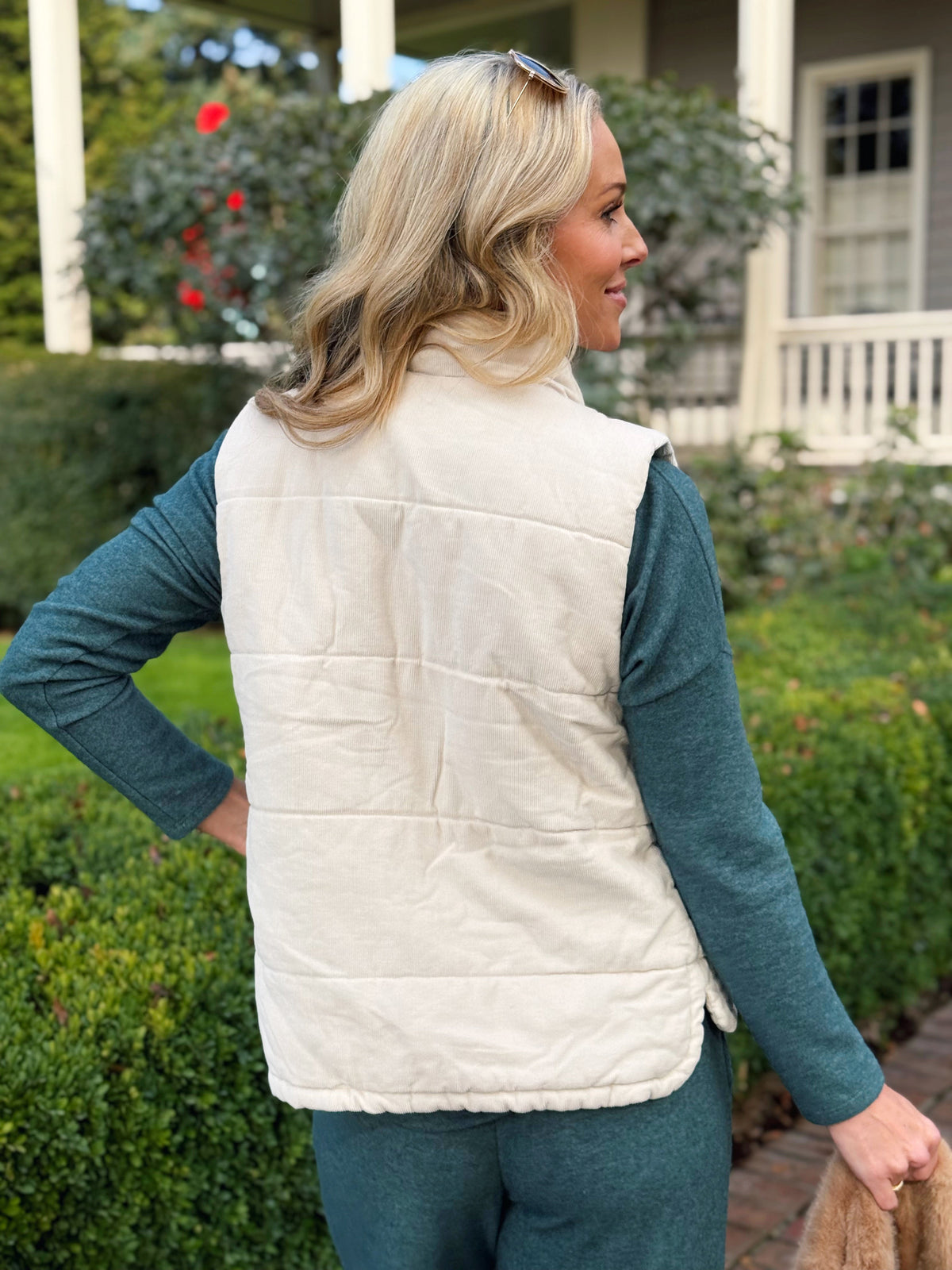 Willows Girl Vest - ECRU - willows clothing VEST