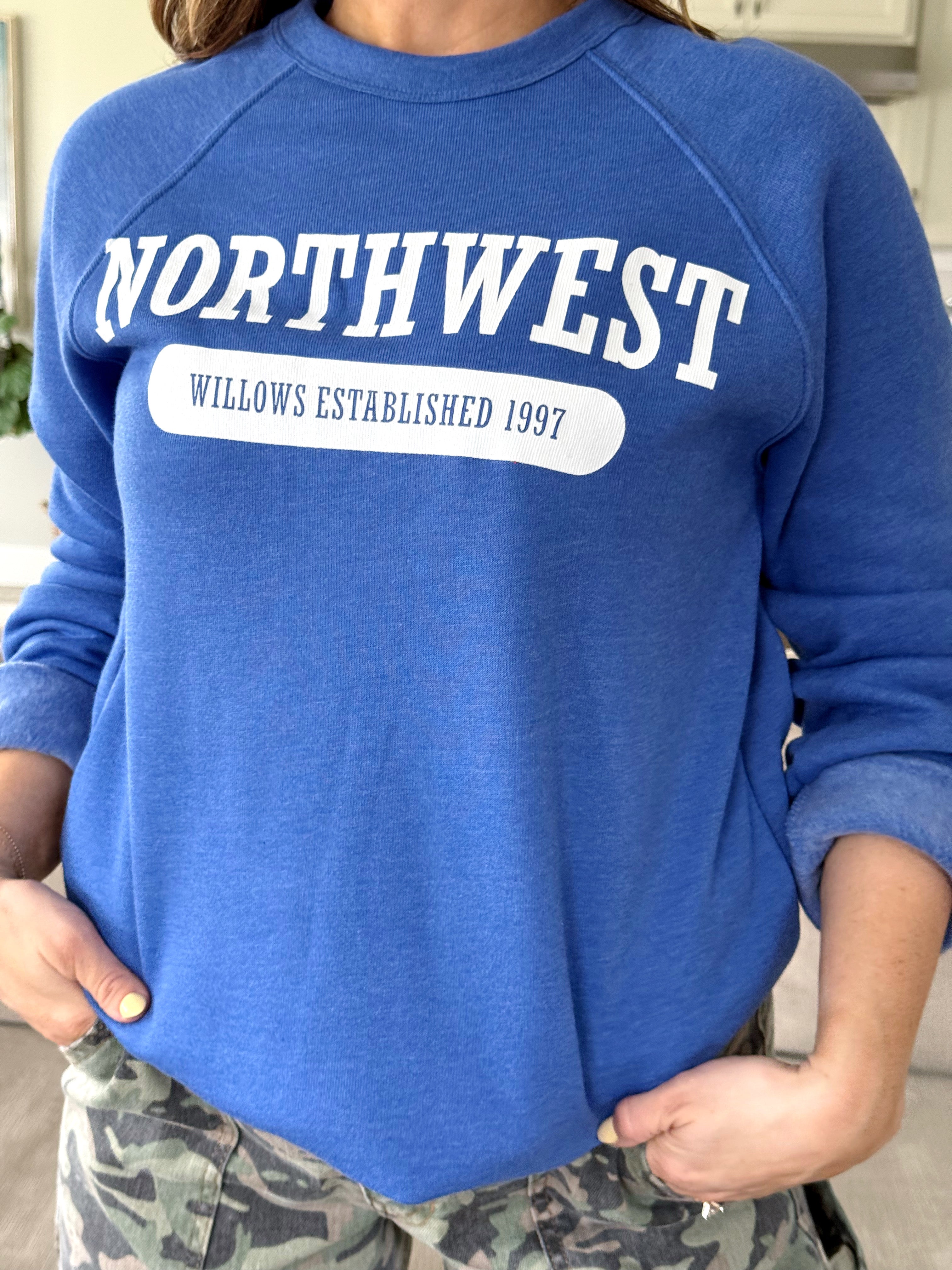 willows Northwest Pullover - ROYAL BLUE - willows clothing SWEATSHIRT