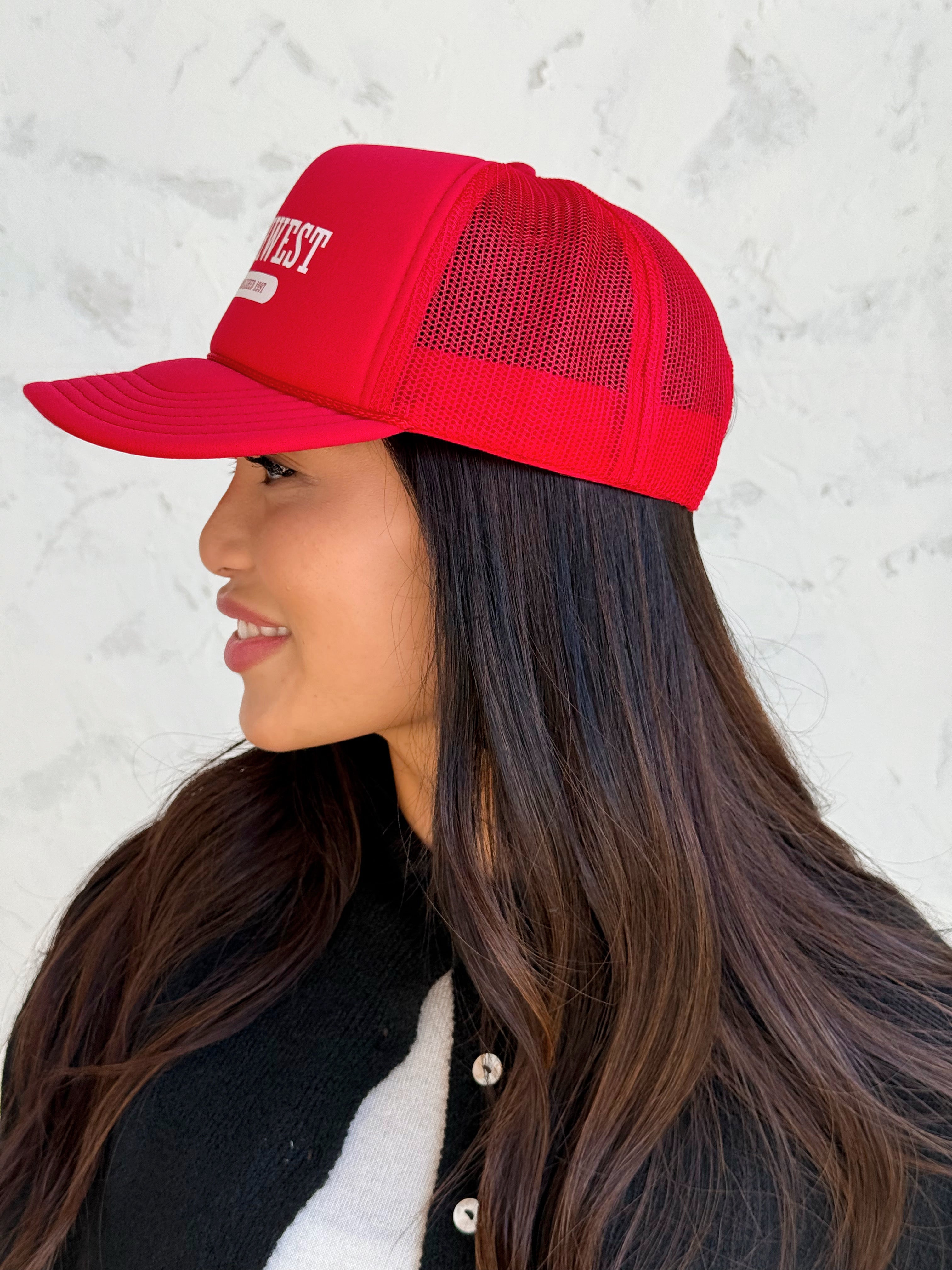 willows Northwest Trucker Hat - RED - willows clothing HAT