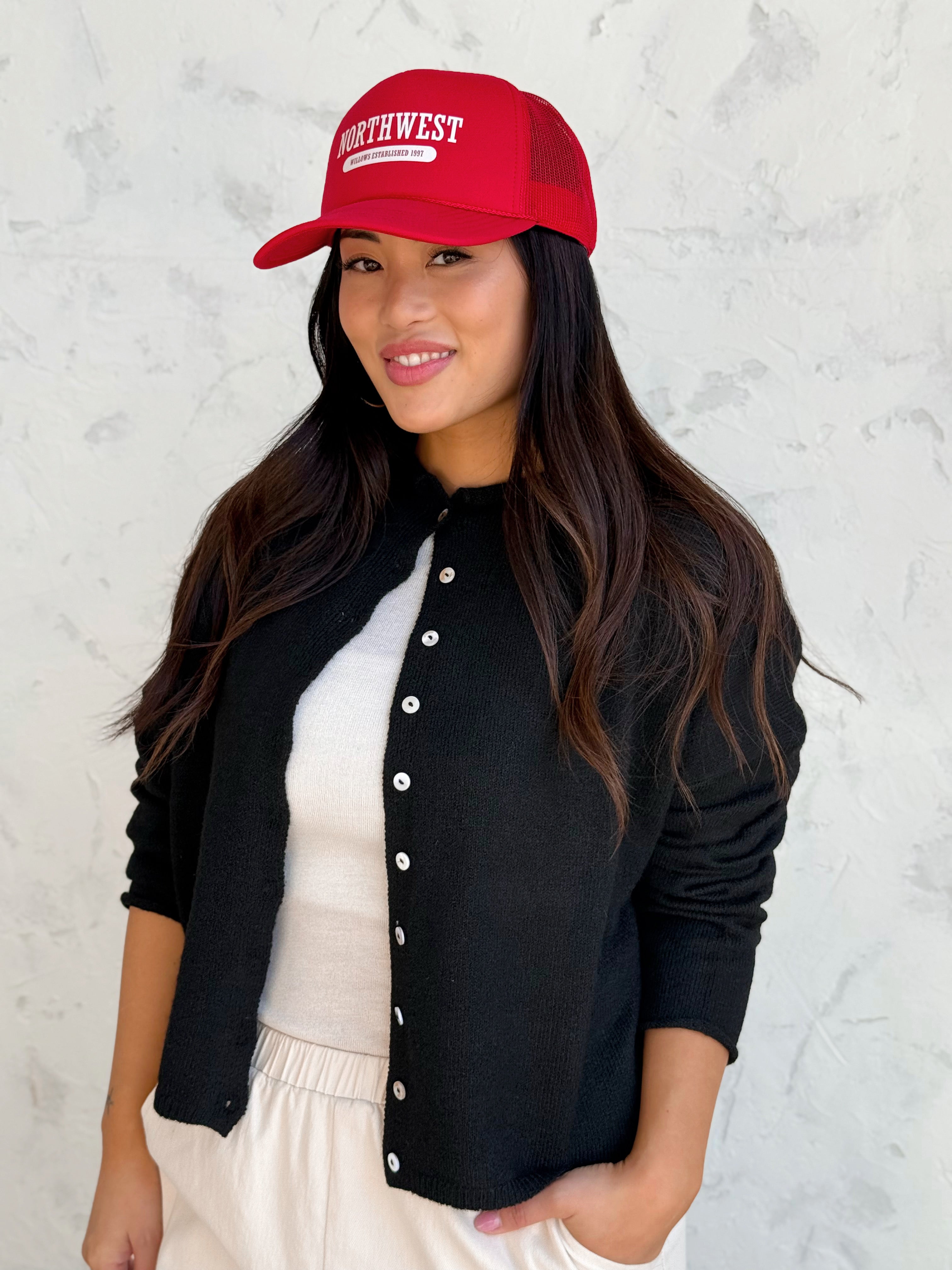 willows Northwest Trucker Hat - RED - willows clothing HAT