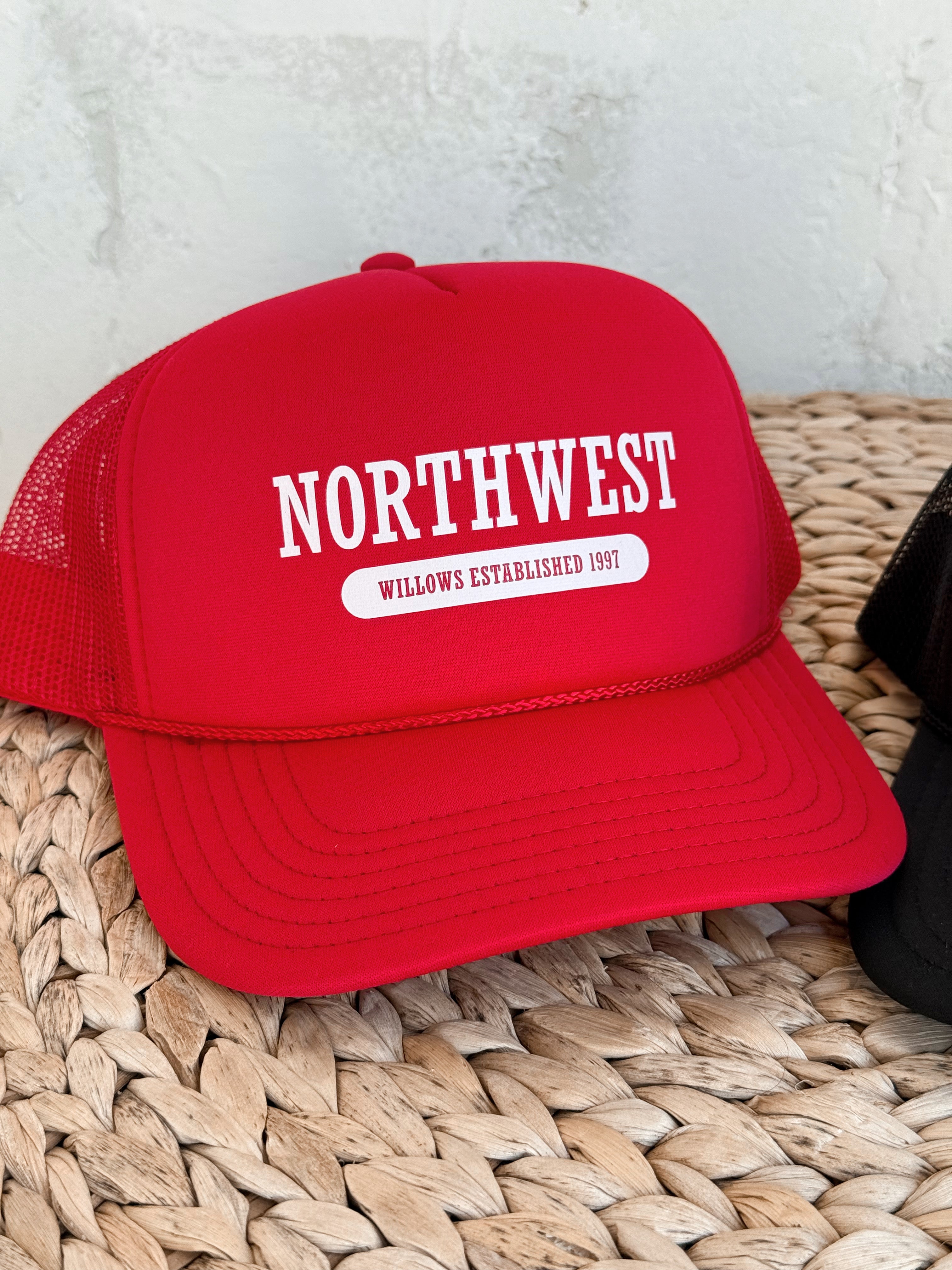 willows Northwest Trucker Hat - RED - willows clothing HAT