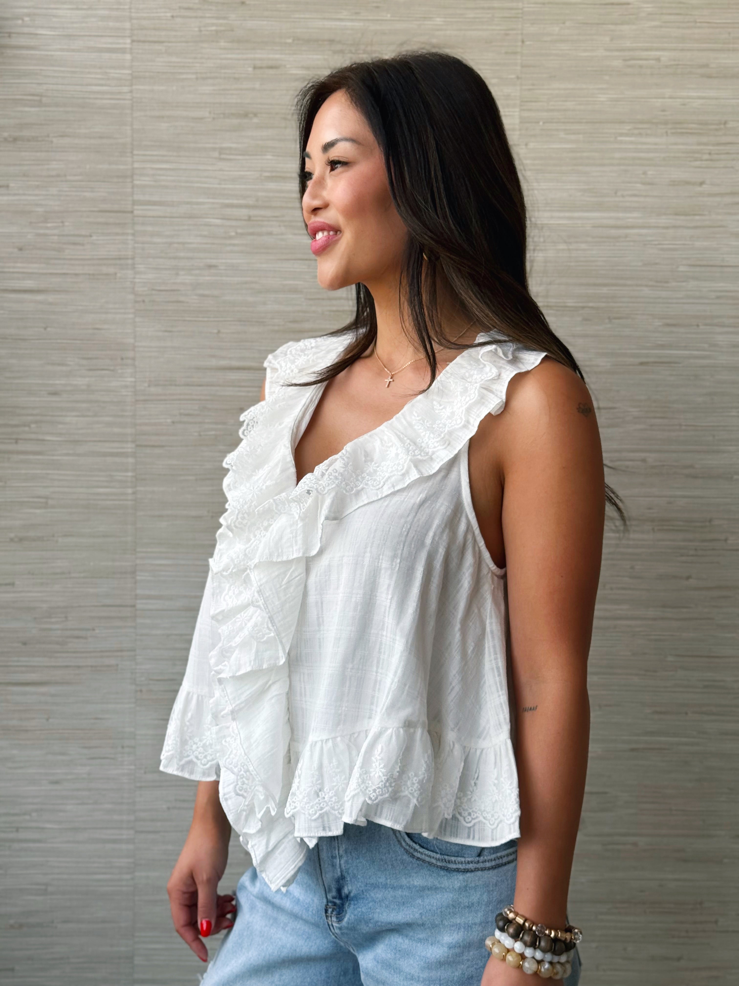 Yesenia Blouse - IVORY - willows clothing BLOUSE